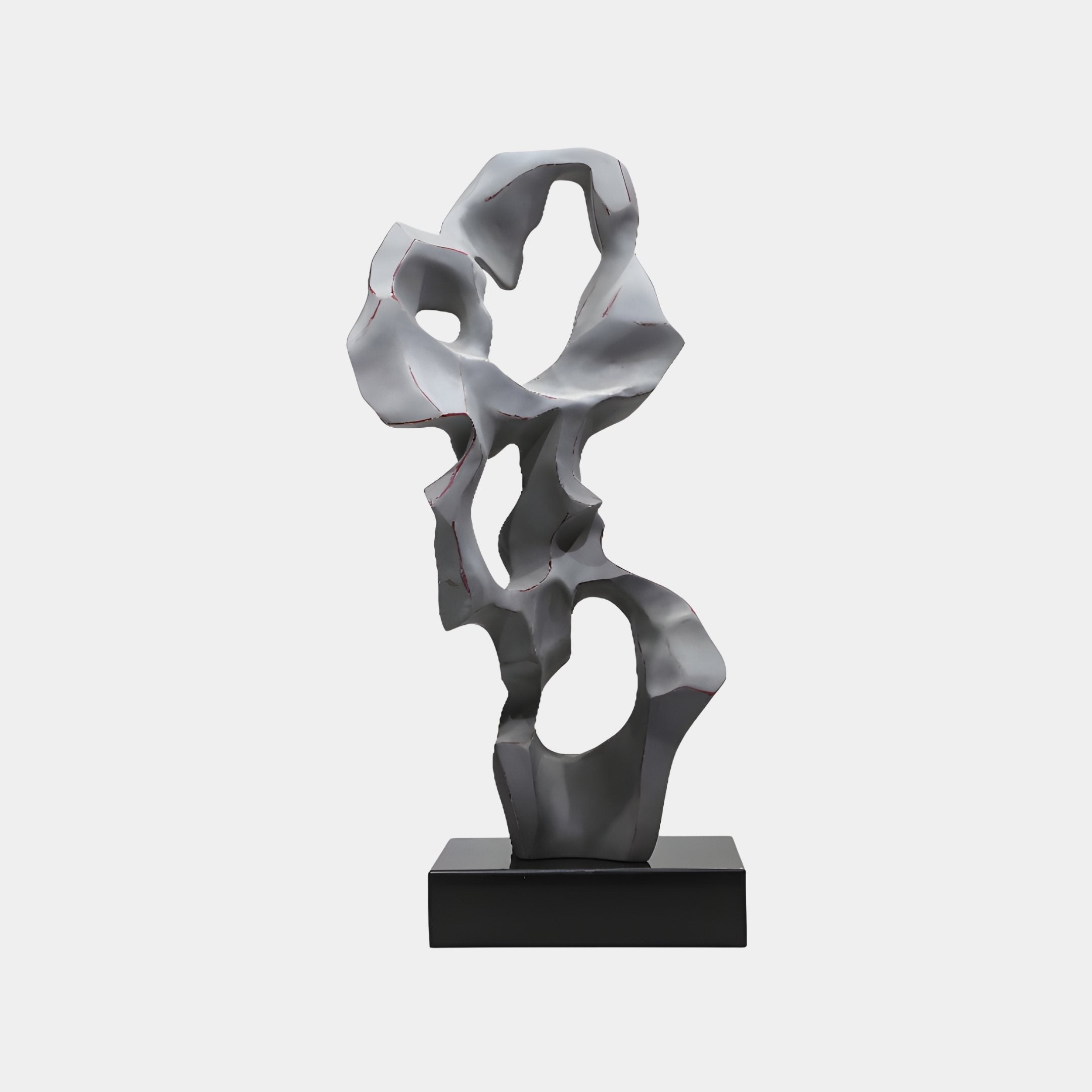 Sliver Silver Abstract Sculpture - 66cm