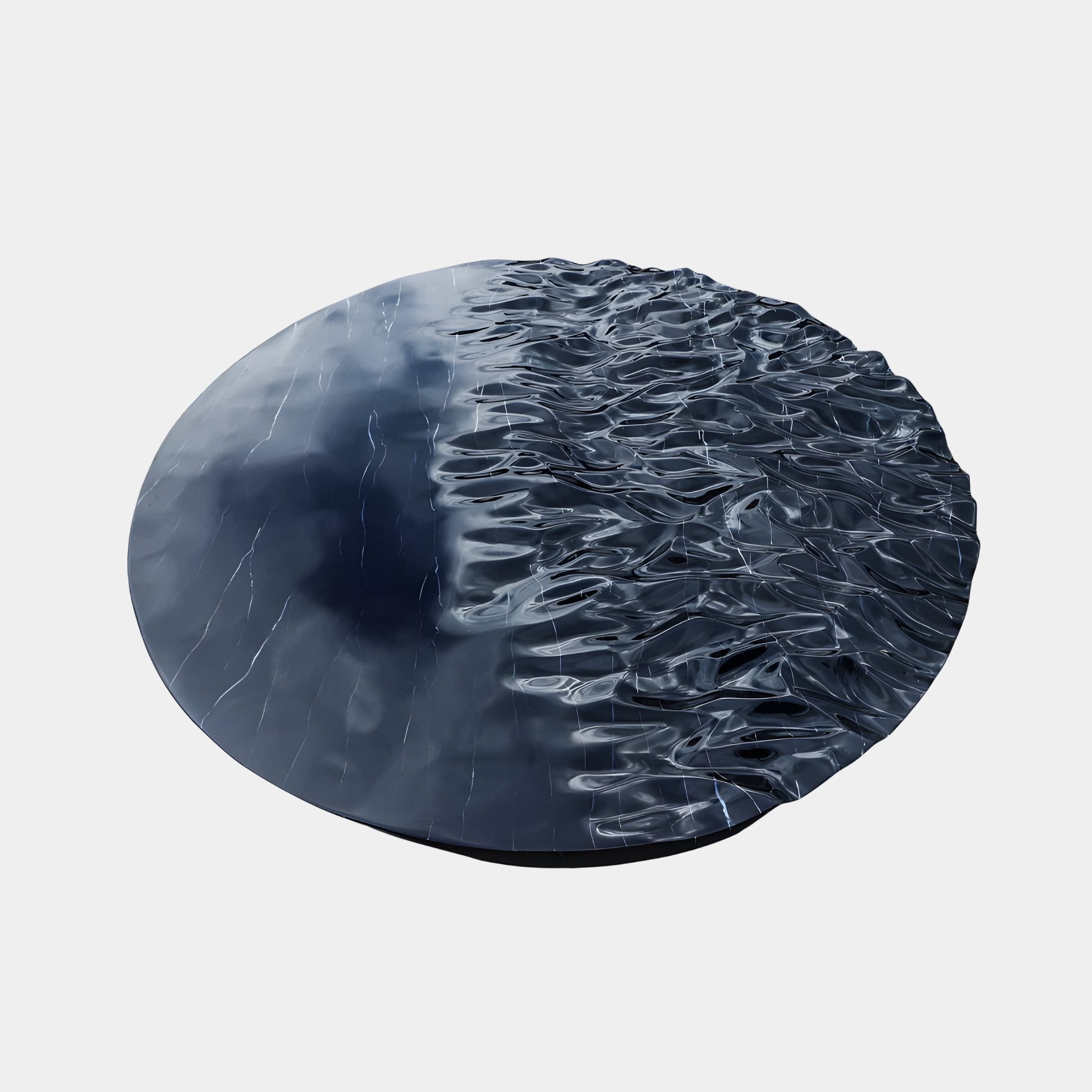 Gyre Blue & Grey Abstract Sculpture - 210cm