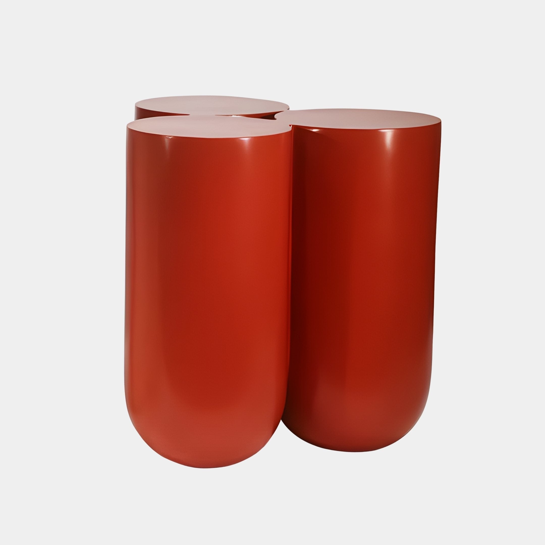 Cinnabar Red Abstract Sculpture - 46cm