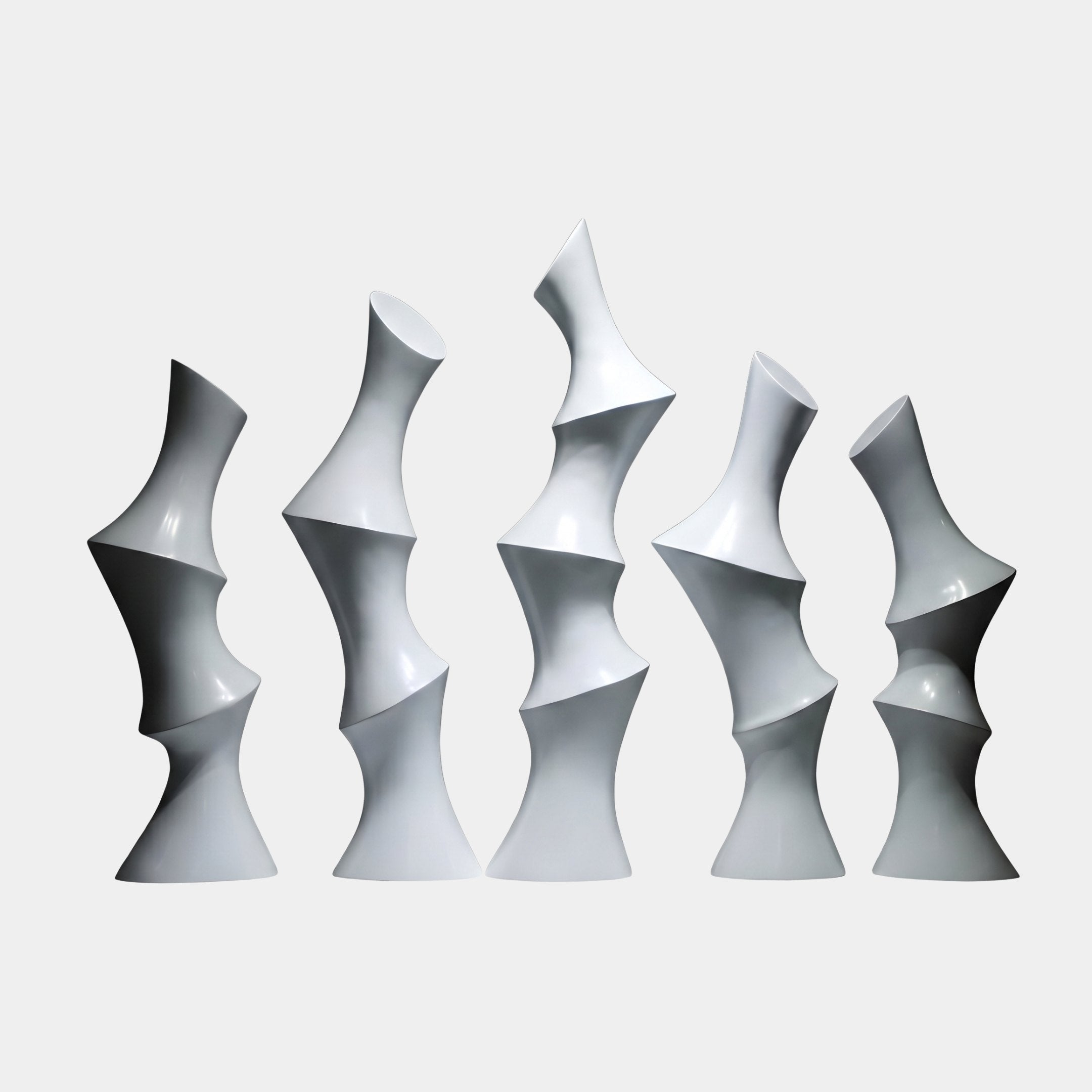 Aldeburgh White Abstract Sculpture - 115cm