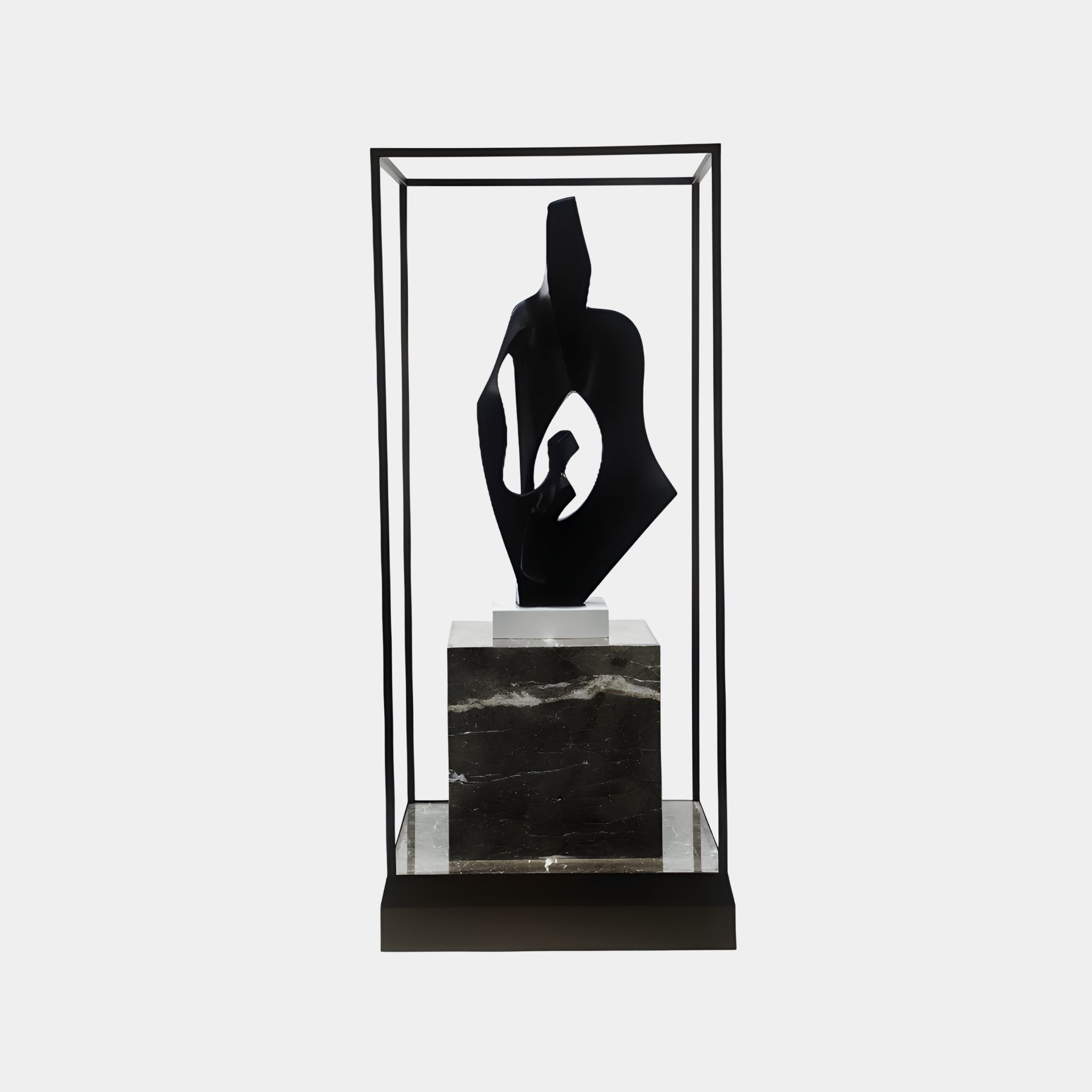Vitrine Black Figure Sculpture - 180cm
