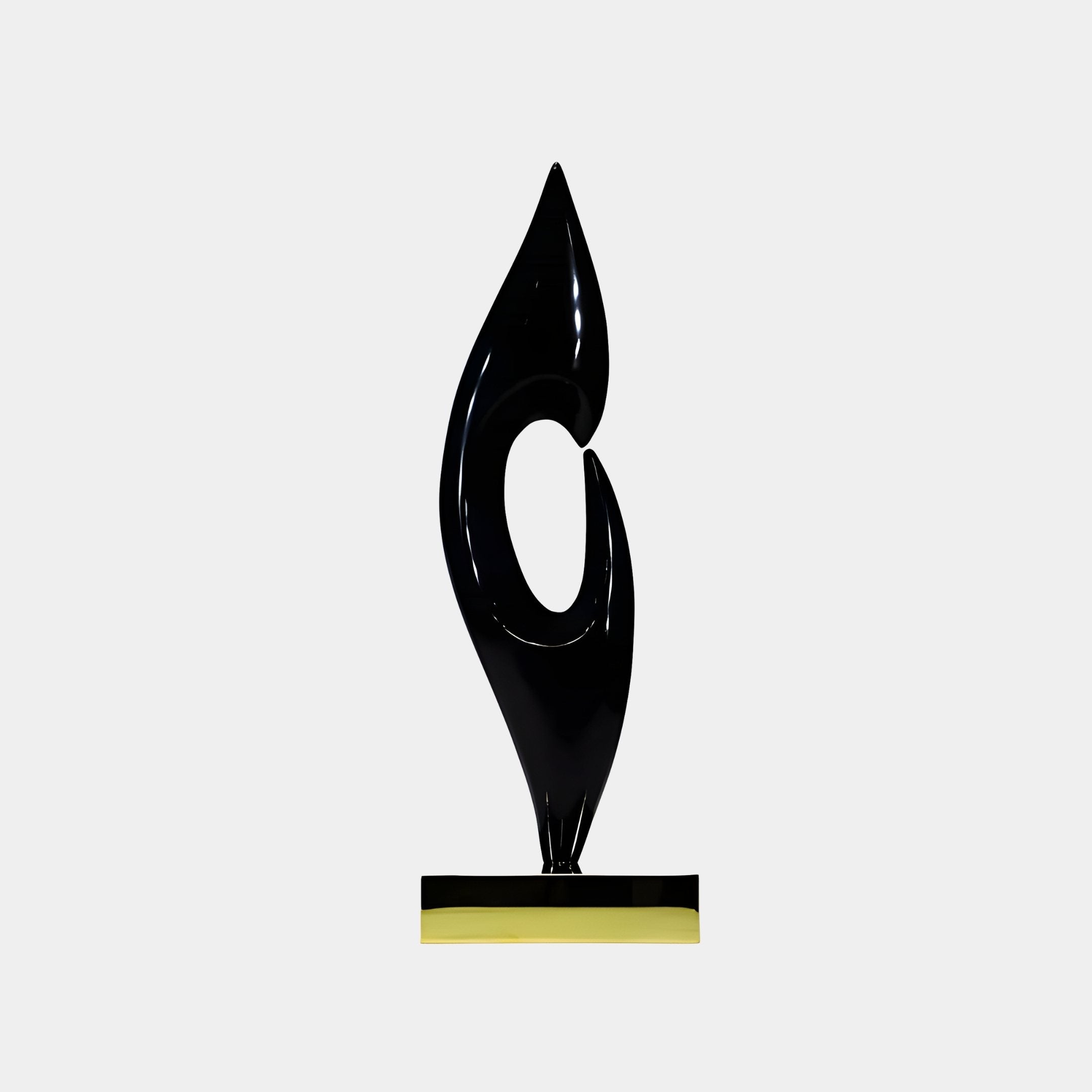 Portal Black Abstract Sculpture - 72cm