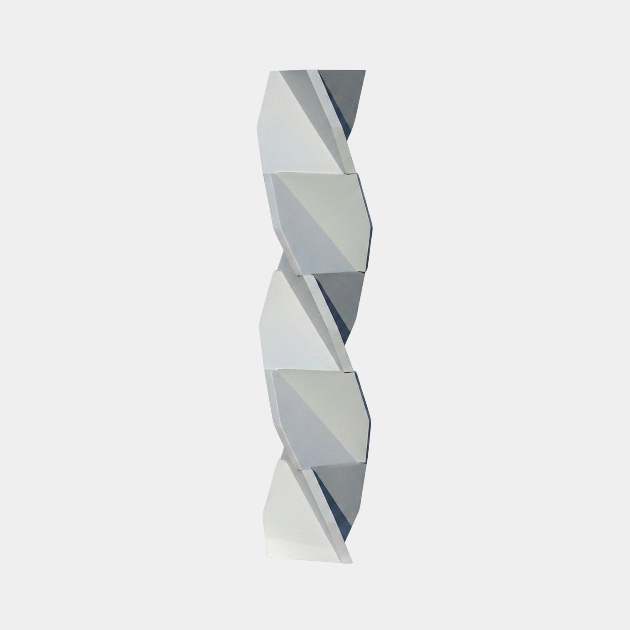 Origami White & Grey Abstract Sculpture - 100cm