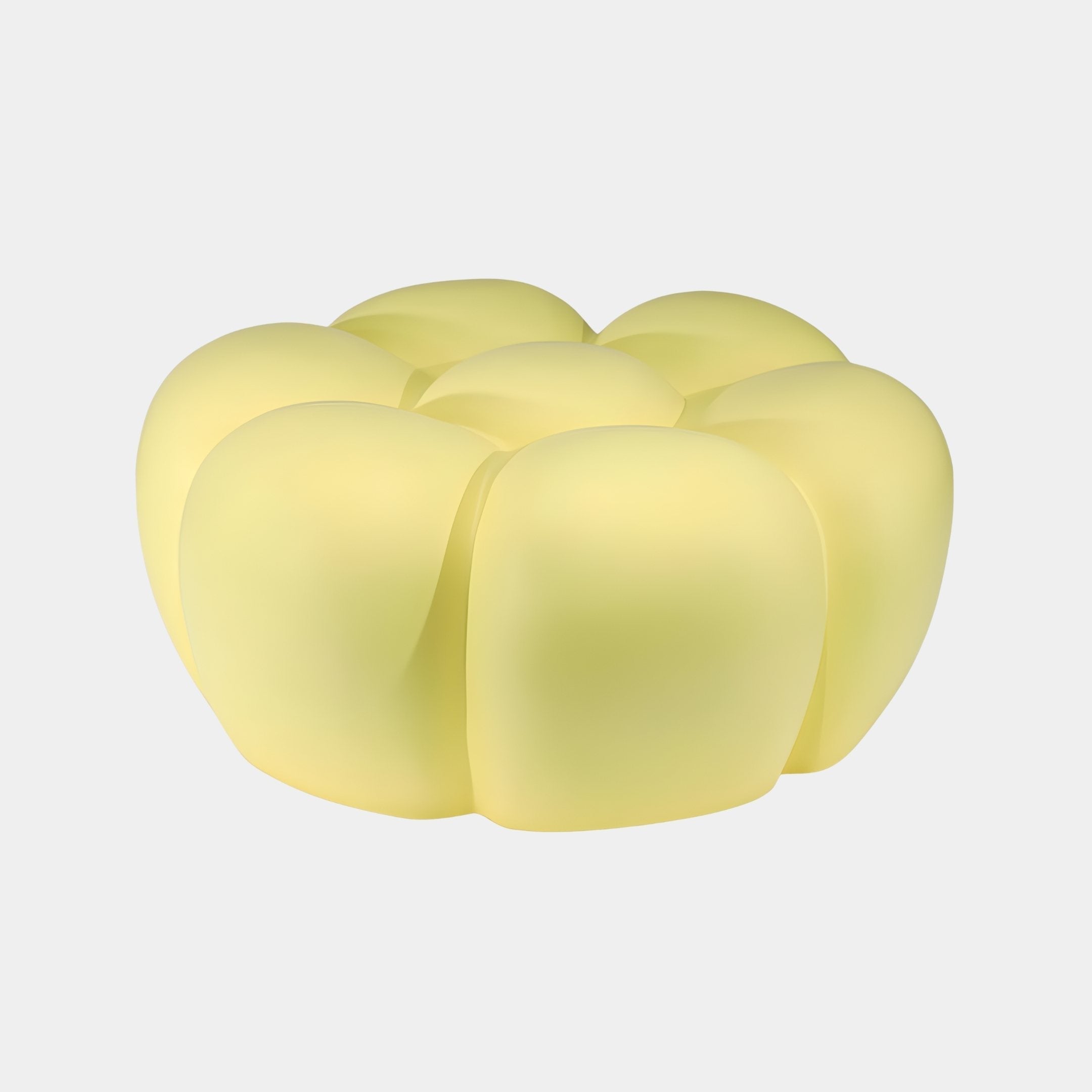 Primrose Yellow Abstract Sculpture - 60cm