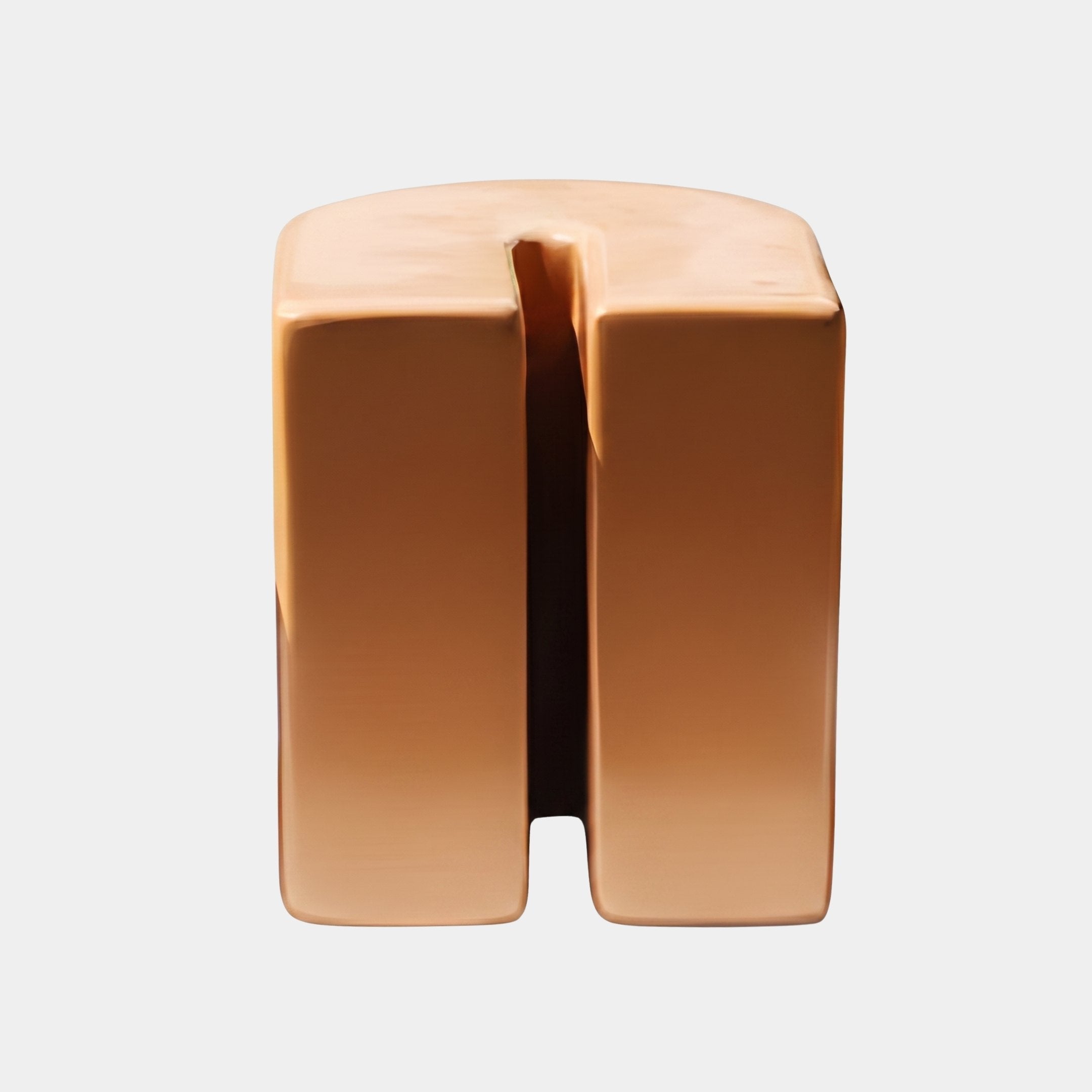 Saffron Orange Abstract Sculpture - 43cm