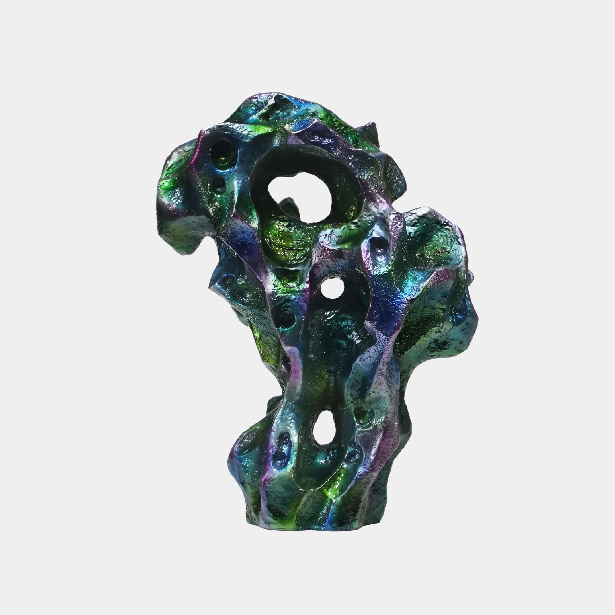 Kaleidoscope Green Abstract Sculpture - 76cm