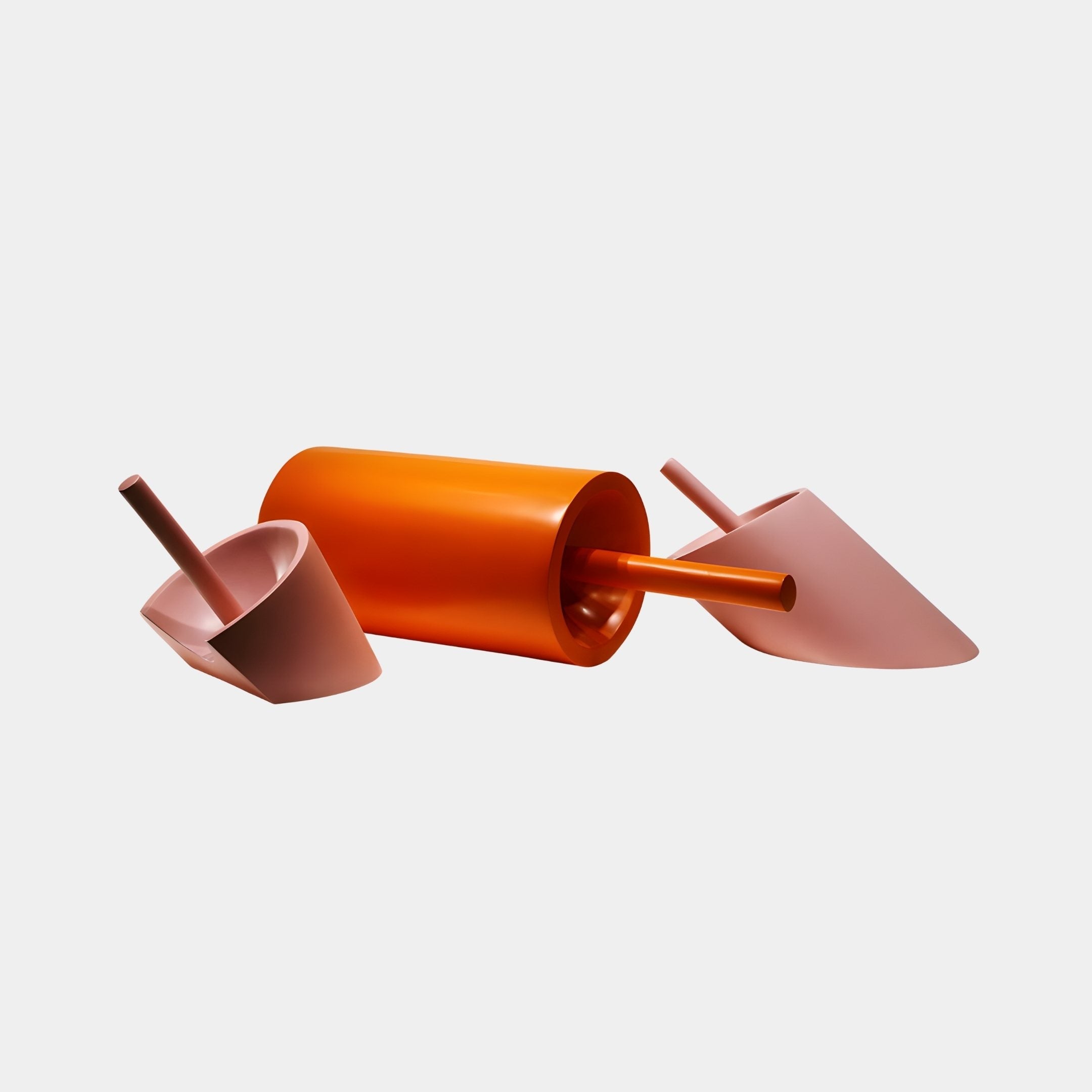 Arion Orange Abstract Sculpture - 92cm