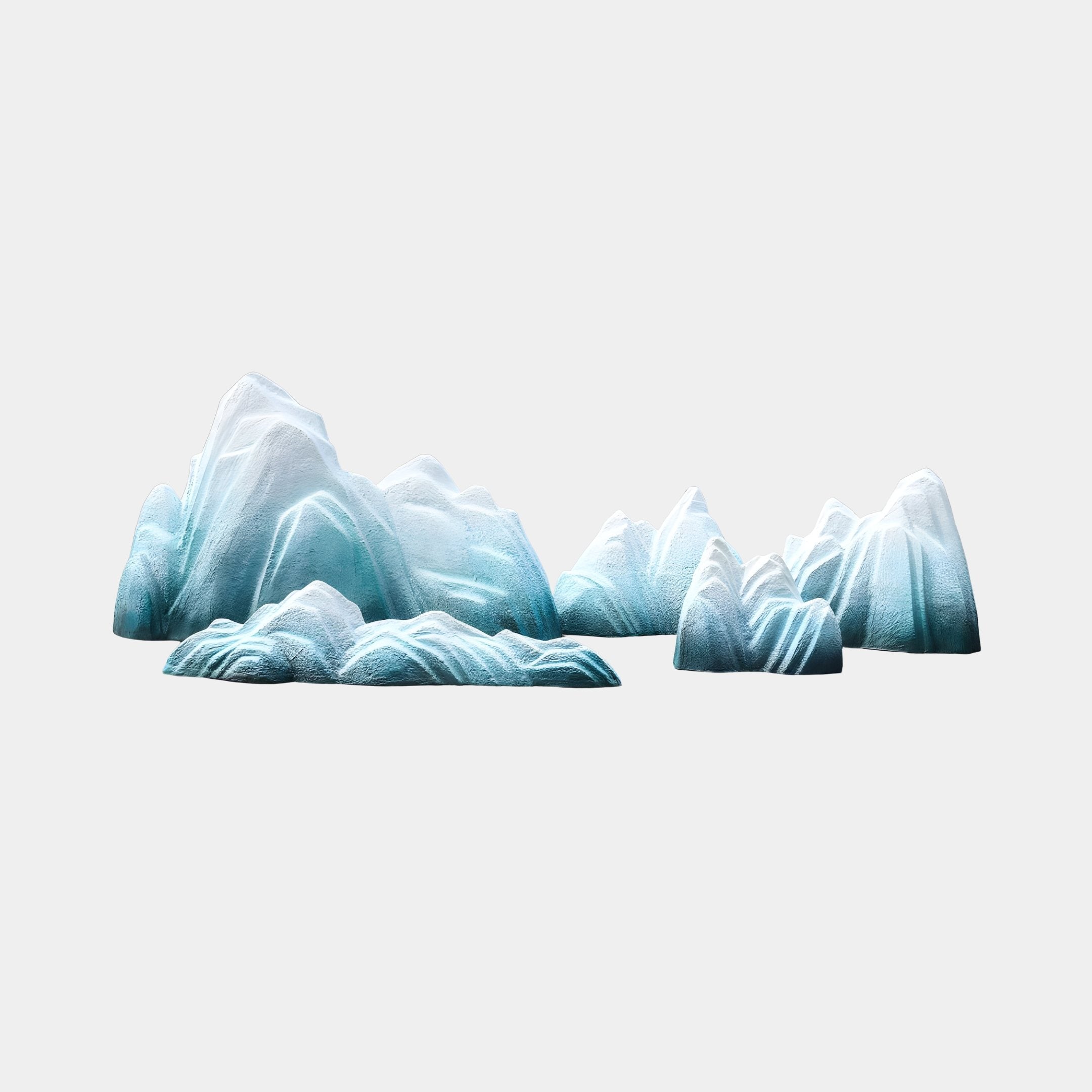 Floe Blue & White Landscape Sculpture - 185cm