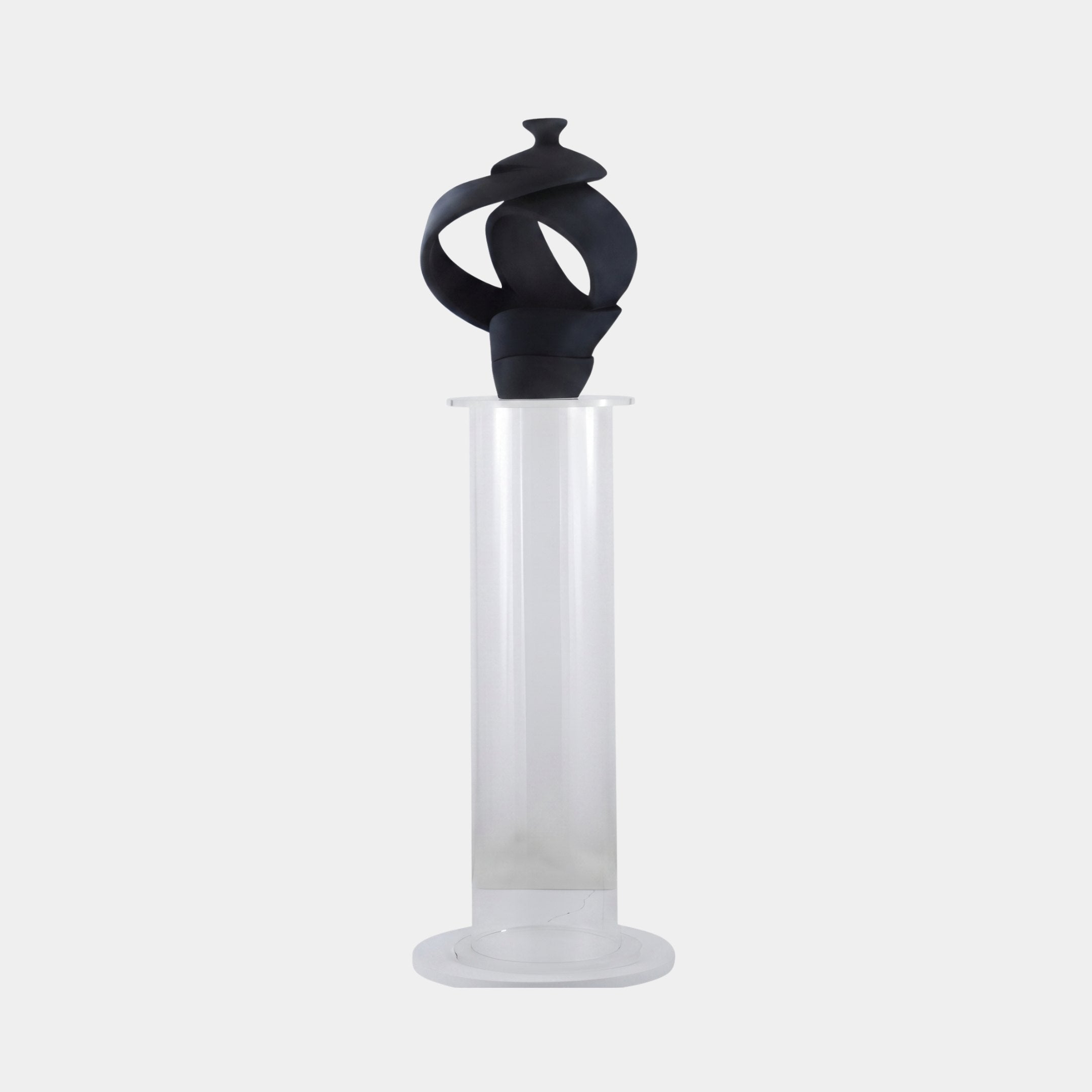 Amphora Black Vase Sculpture - 165cm