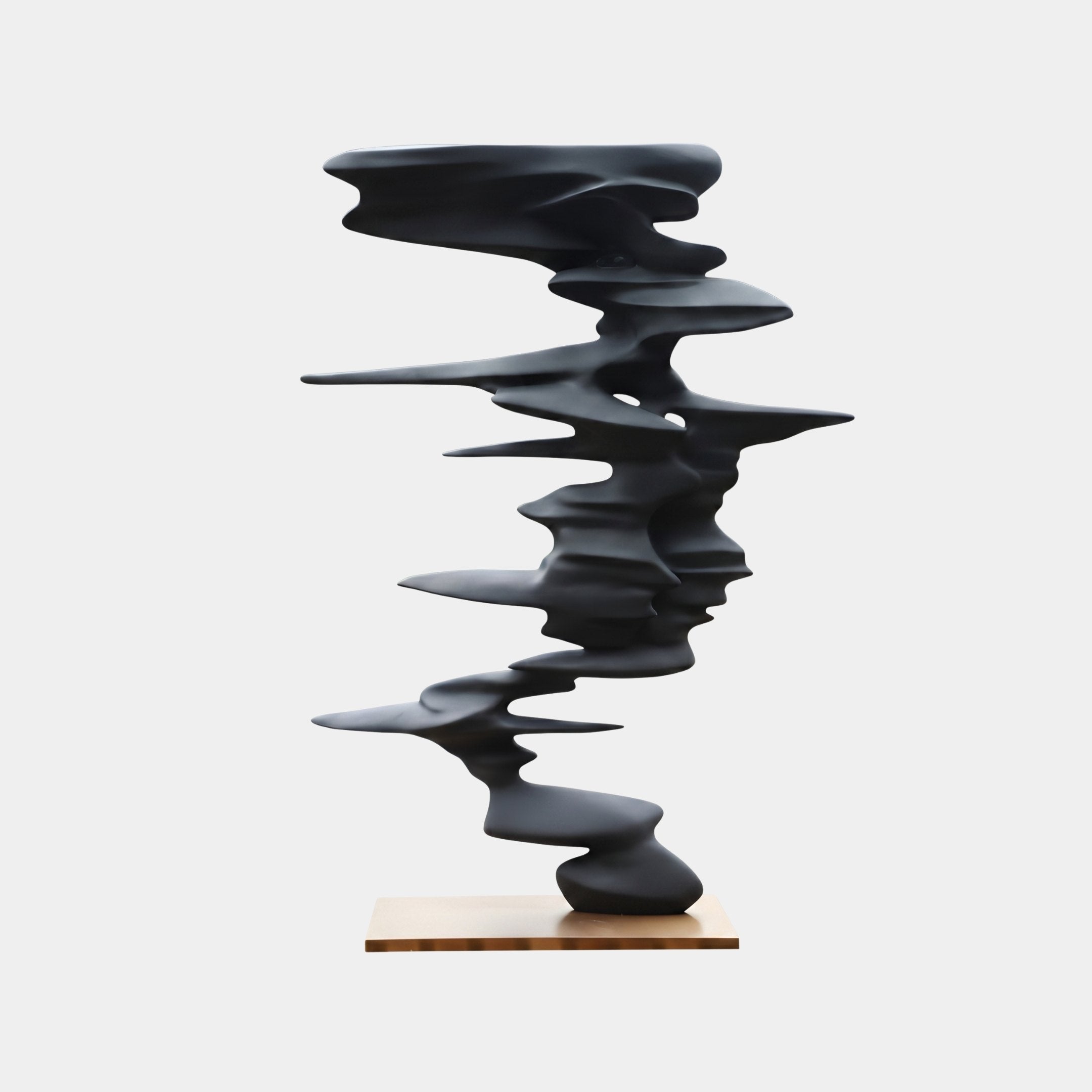 Cairn Black Abstract Sculpture - 179cm
