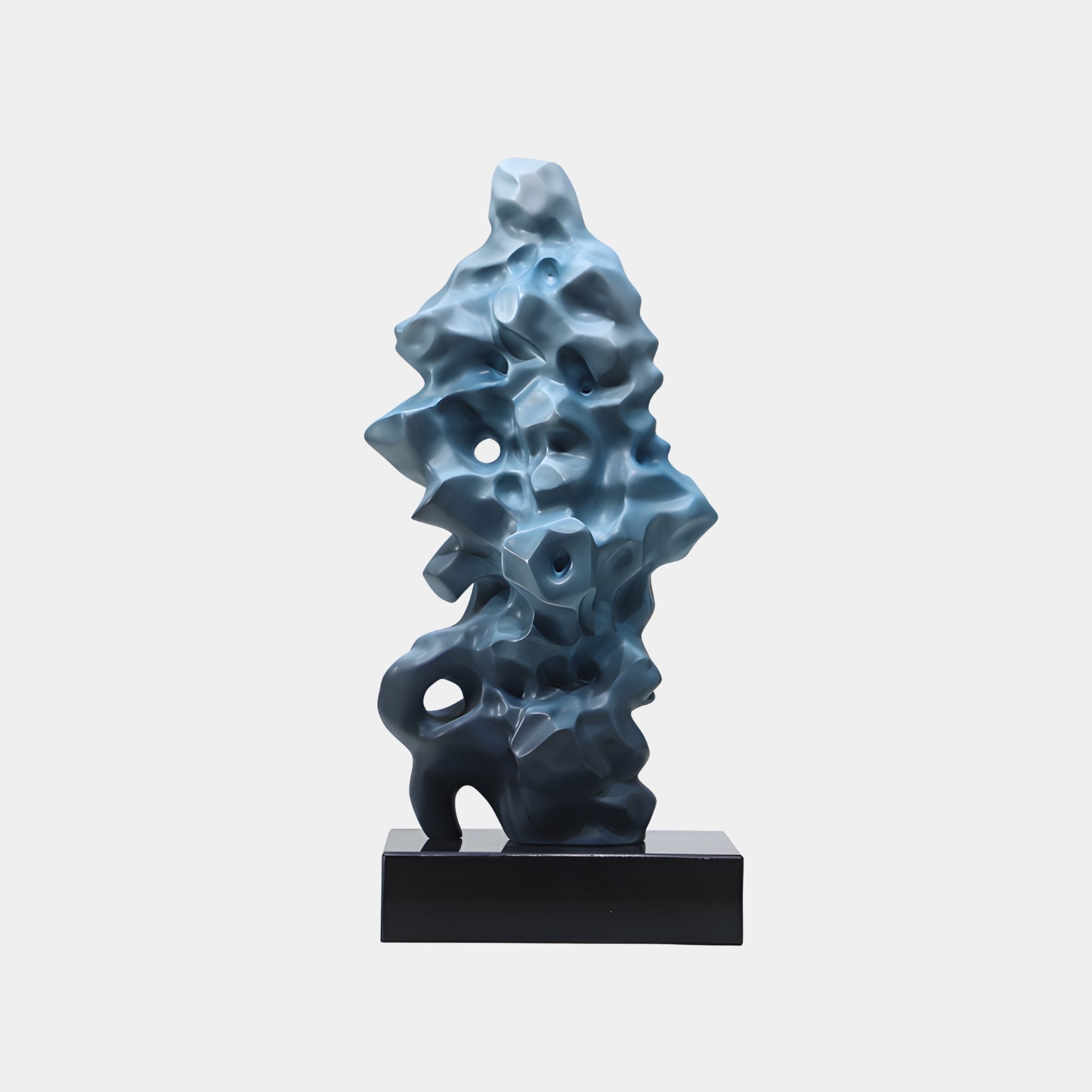 Reef Blue Abstract Sculpture - 66cm