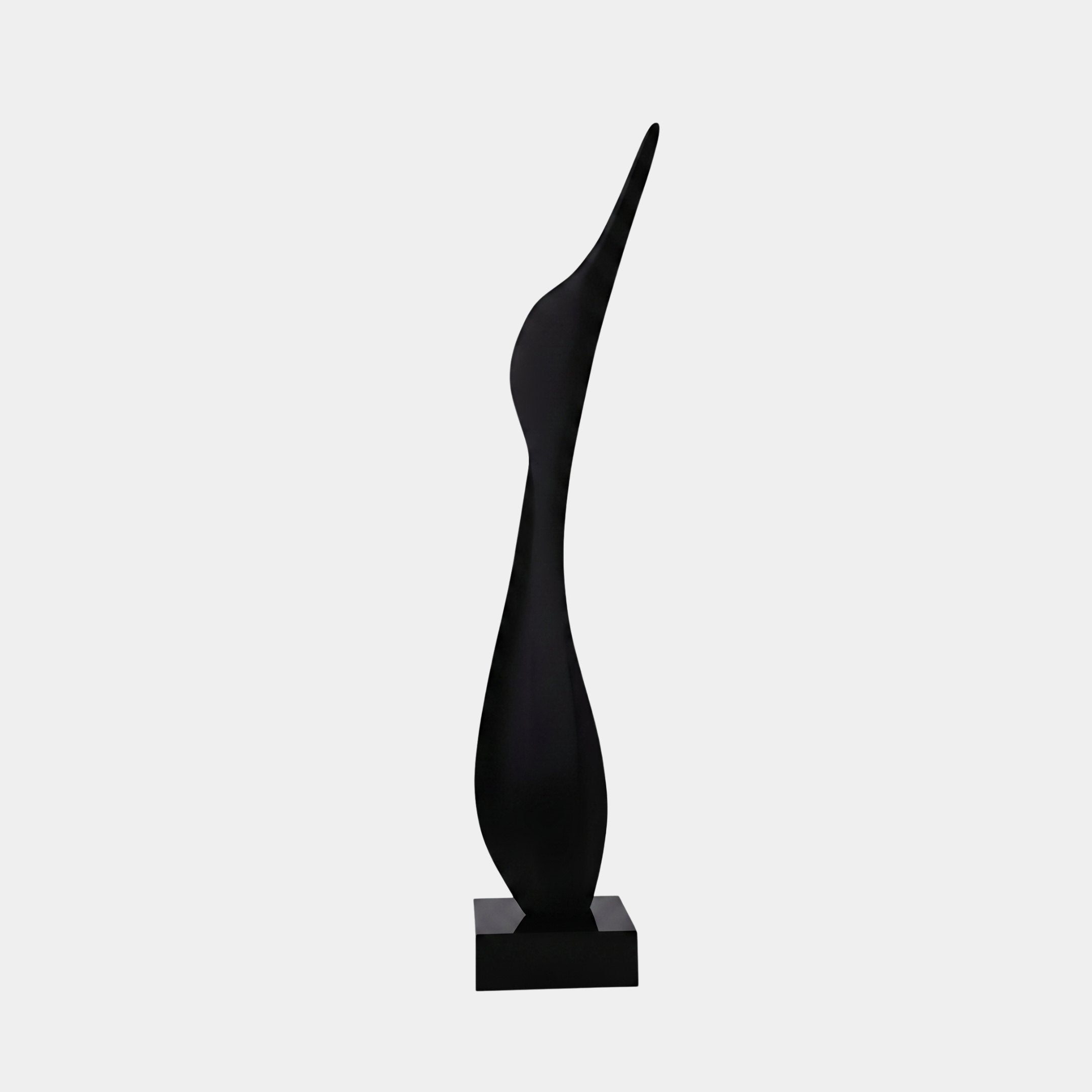 Sable Black Abstract Sculpture - 160cm