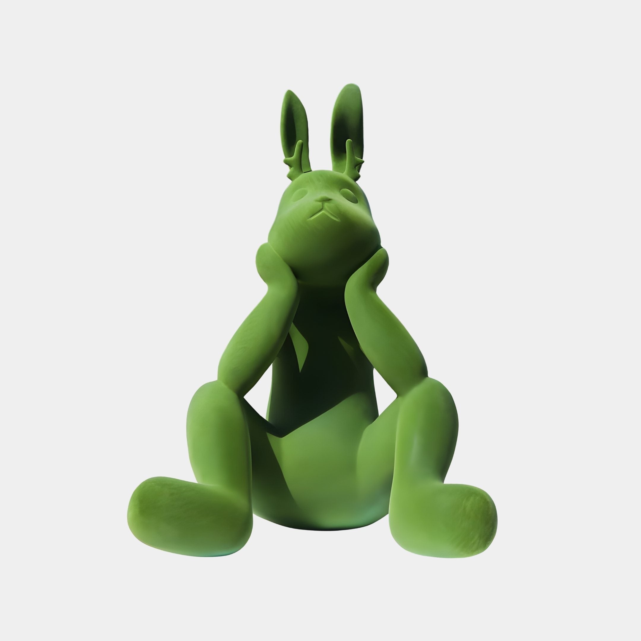 Clover Green Rabbit Sculpture - 130cm
