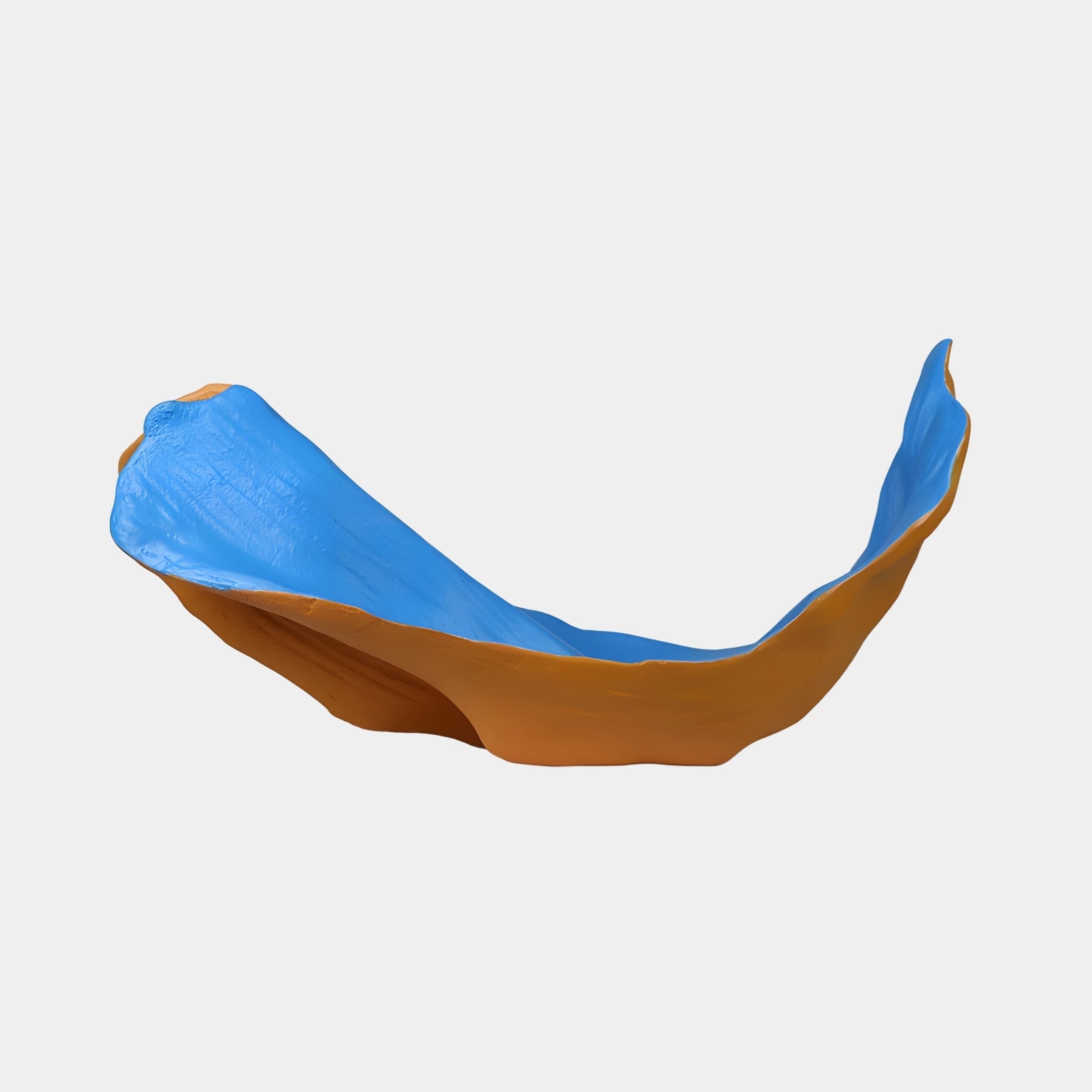 Gondola Blue & Copper Boat Sculpture - 100cm