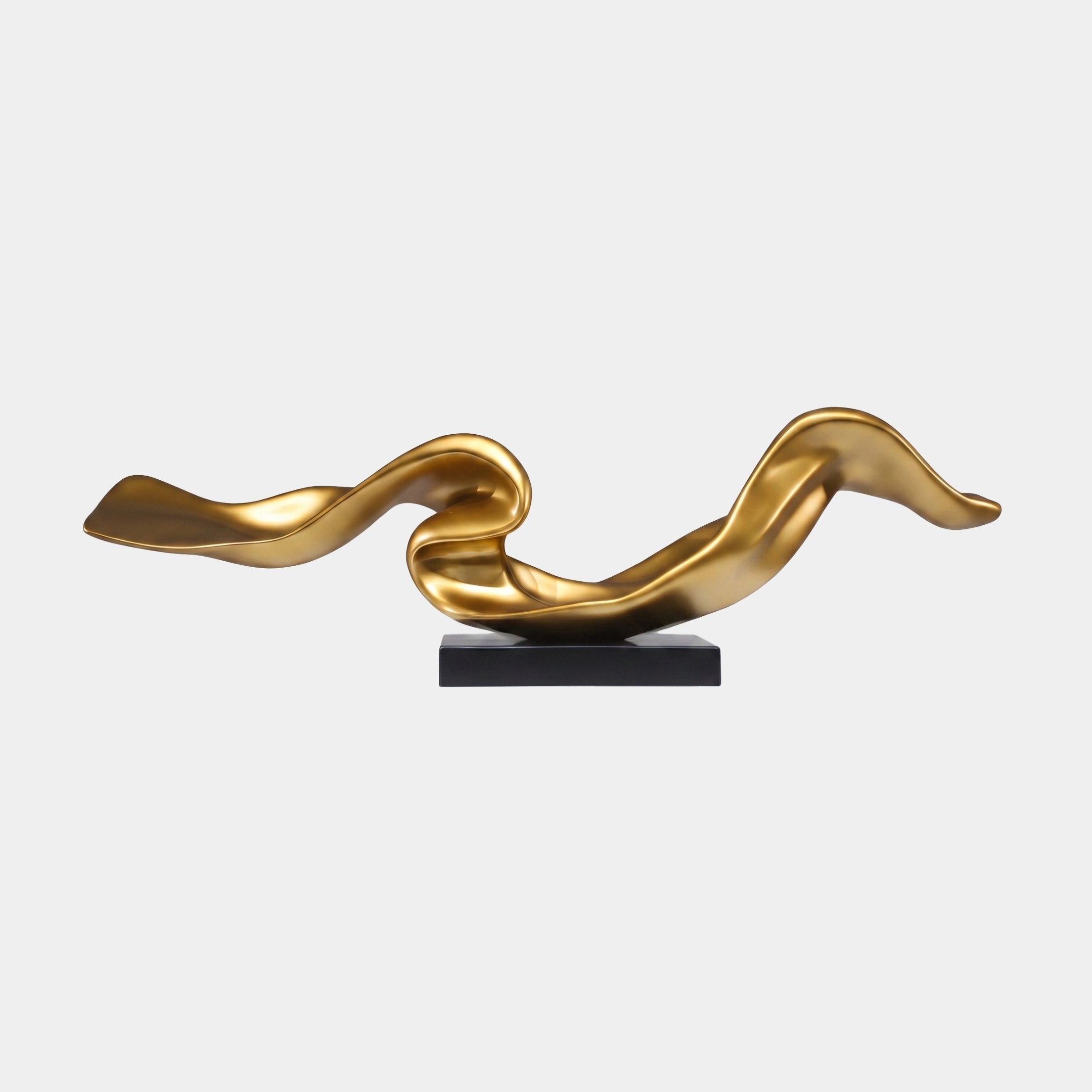 Aurum Gold Abstract Sculpture - 120cm
