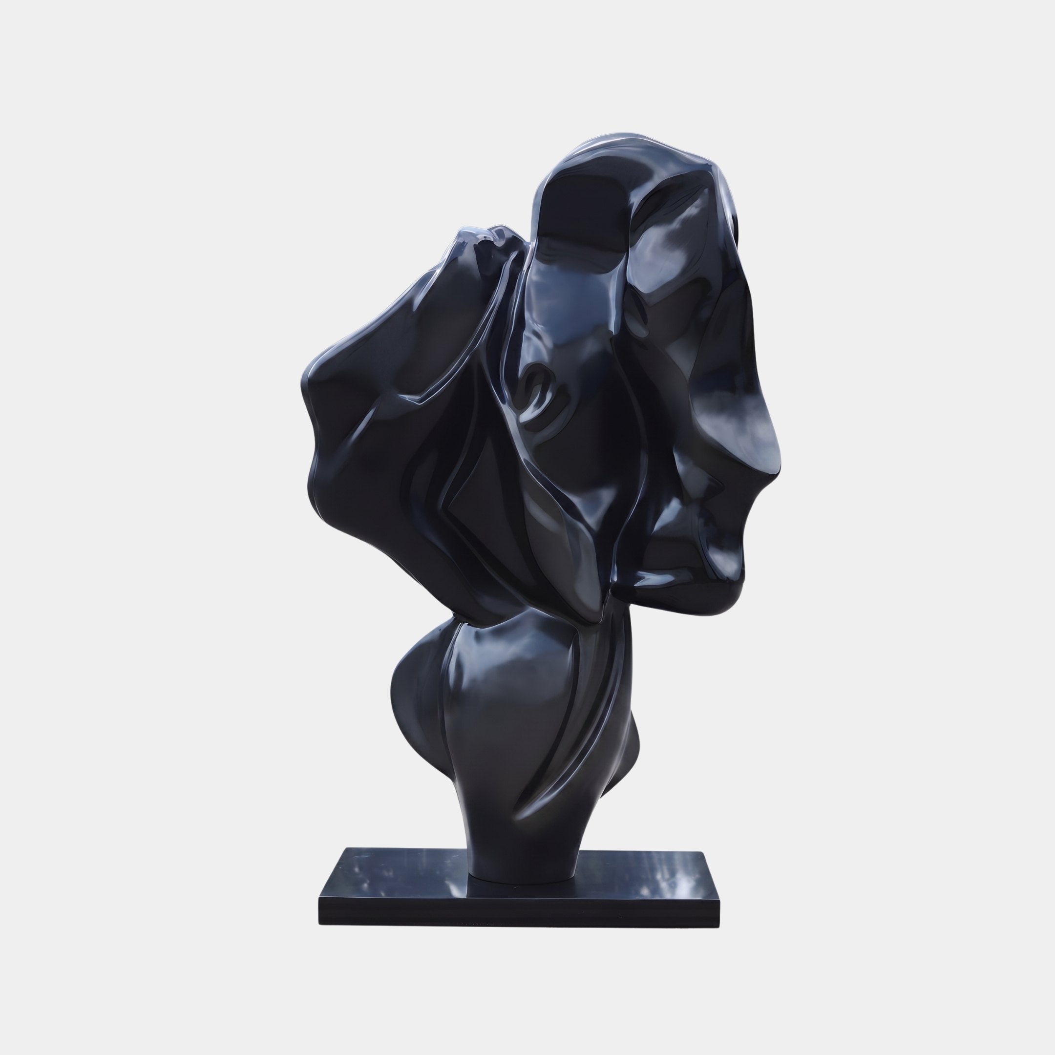 Gnarl Black Abstract Sculpture - 166cm