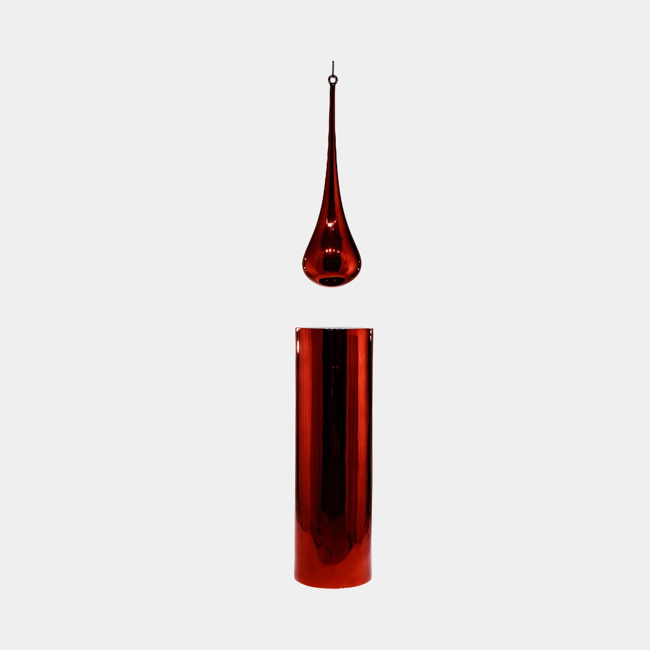 Crowmarsh Red Teardrop Sculpture - 230cm