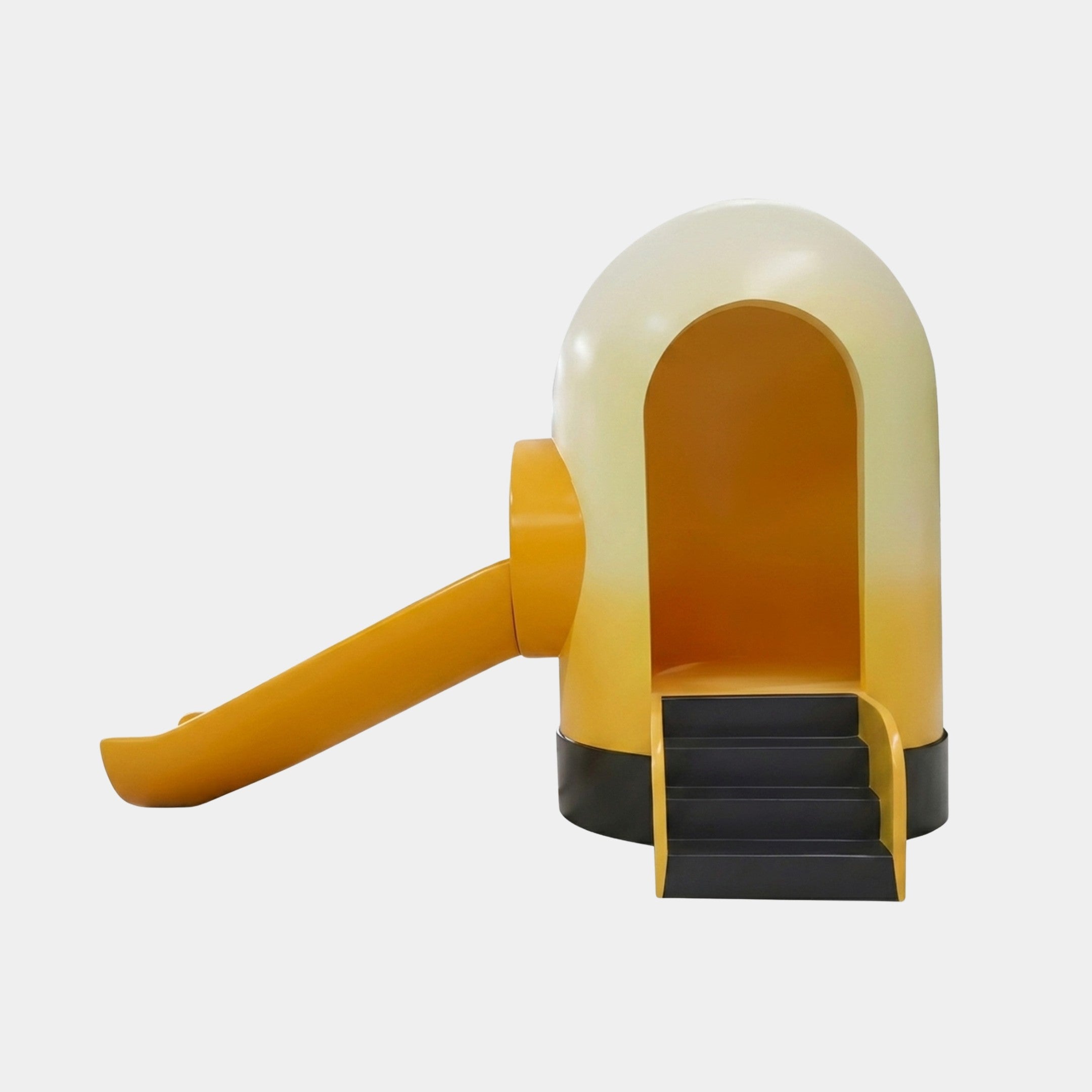 Rotunda Orange & Cream Abstract Sculpture - 351cm