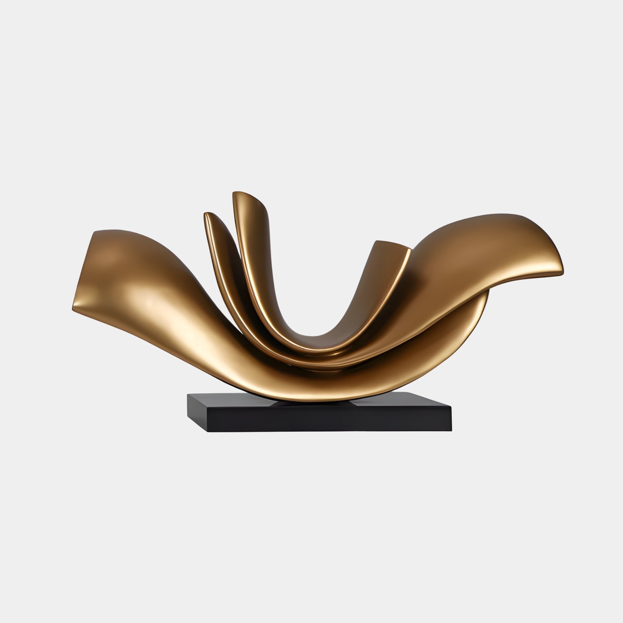 Hammock Gold Abstract Sculpture - 100cm