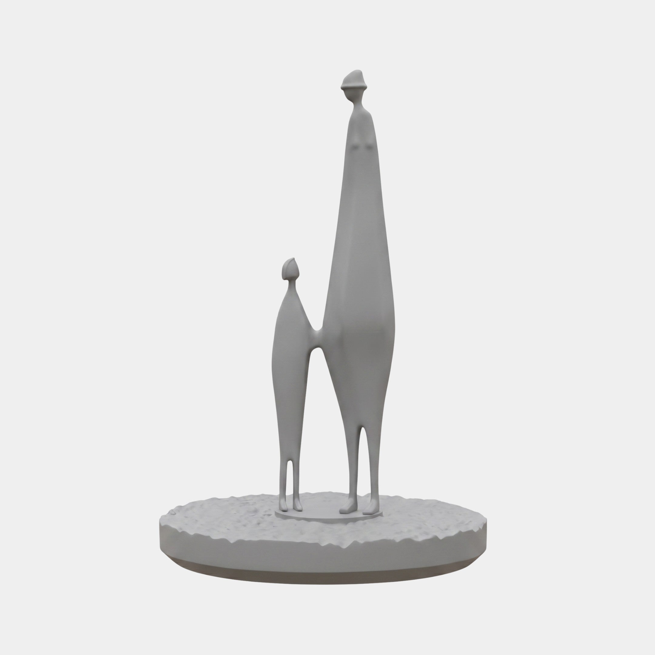 Vega White Figure Sculpture - 220cm
