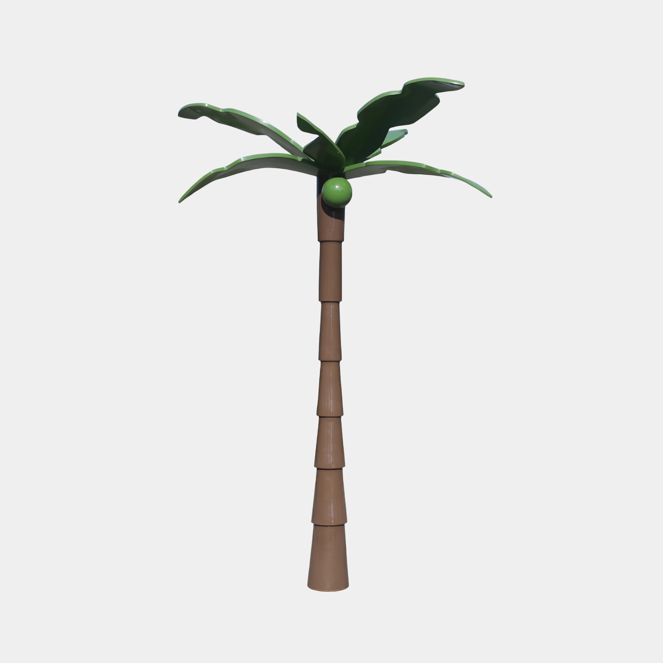 Frond Green & Brown Palm Tree Sculpture - 220cm