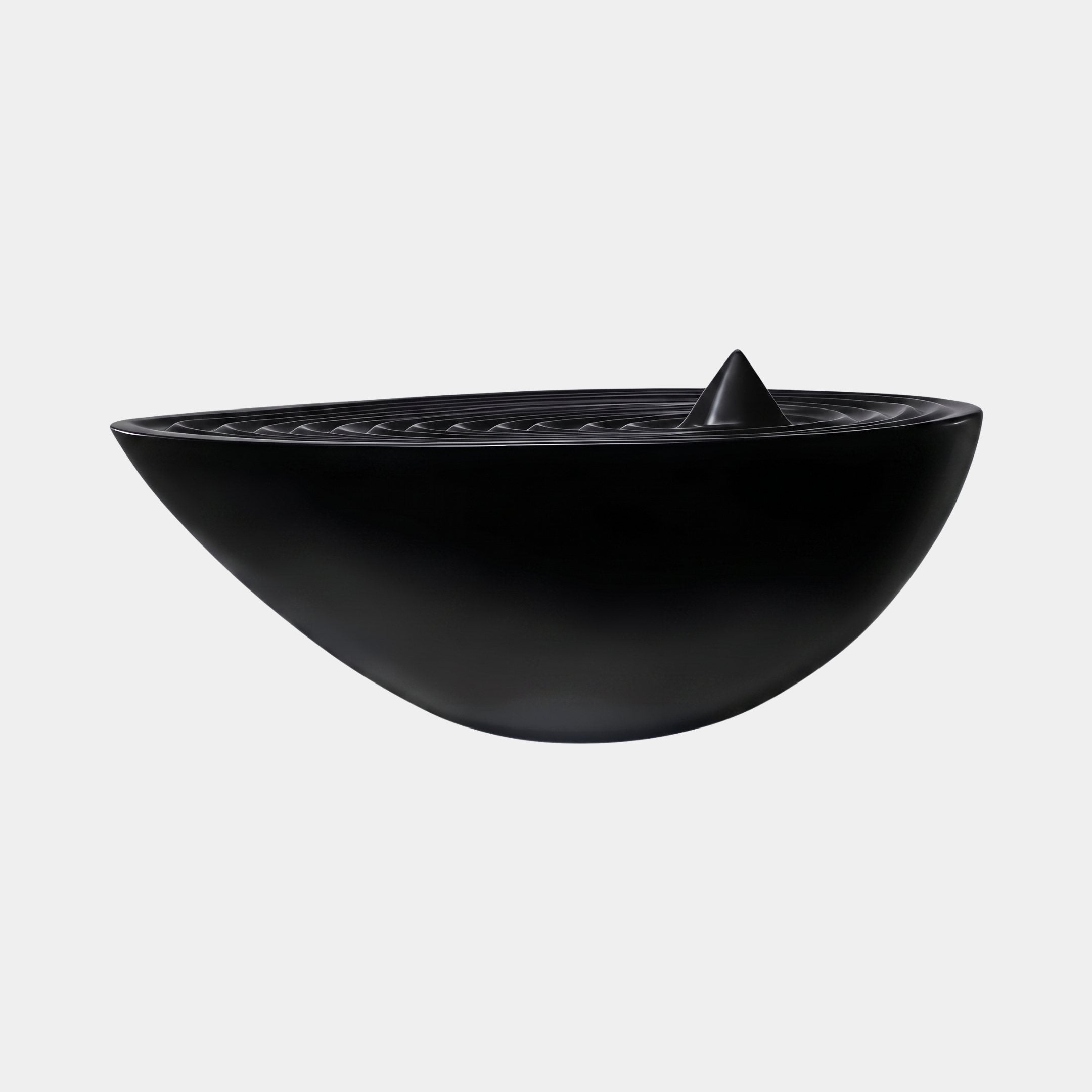 Delta Black Bowl Sculpture - 150cm