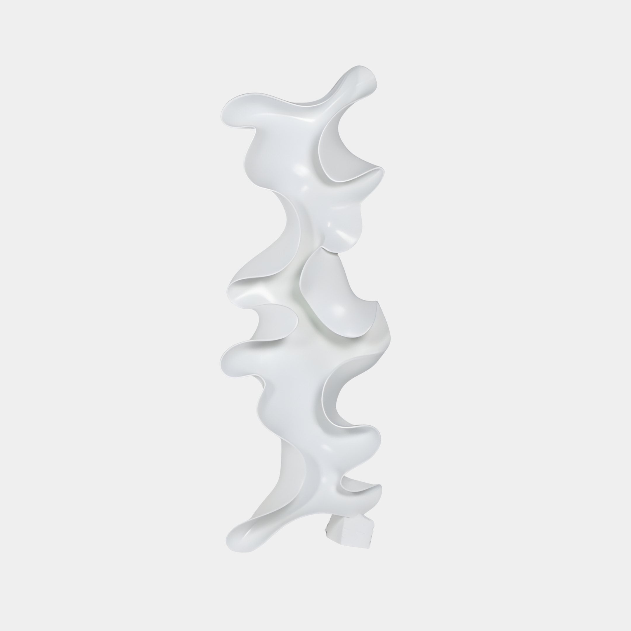 Ripple White Abstract Sculpture - 110cm
