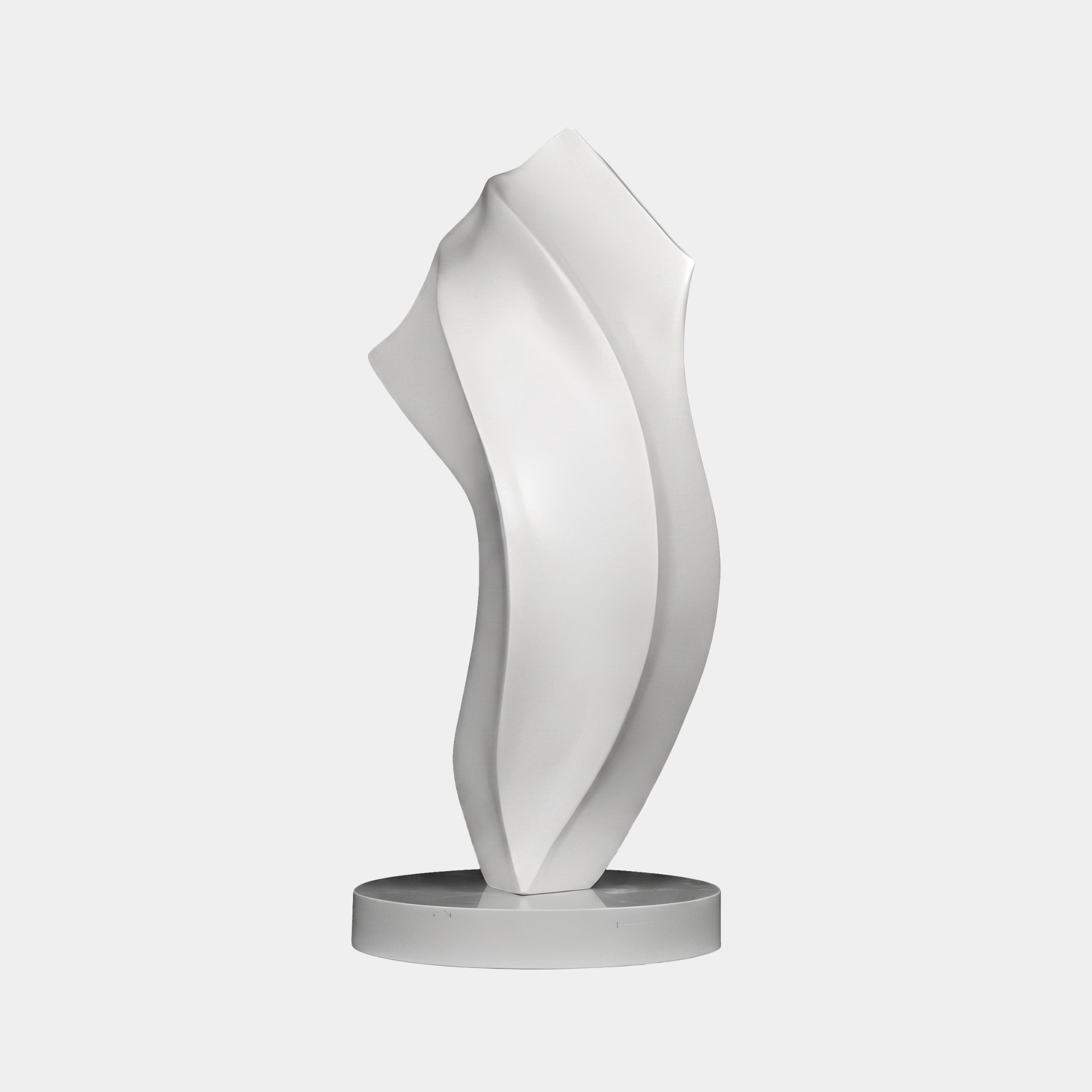 Taper White Abstract Sculpture - 80cm