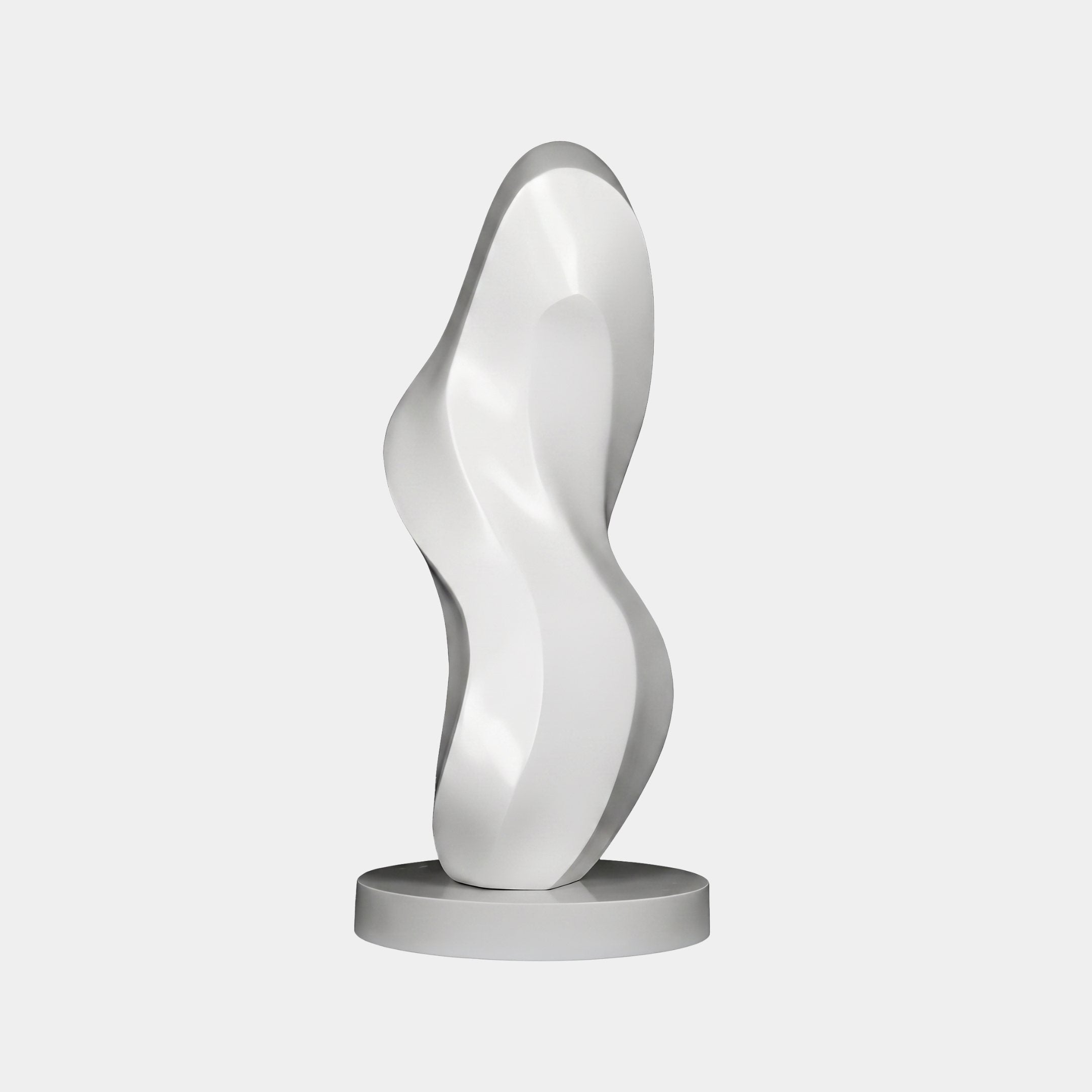 Sedge White Abstract Sculpture - 80cm