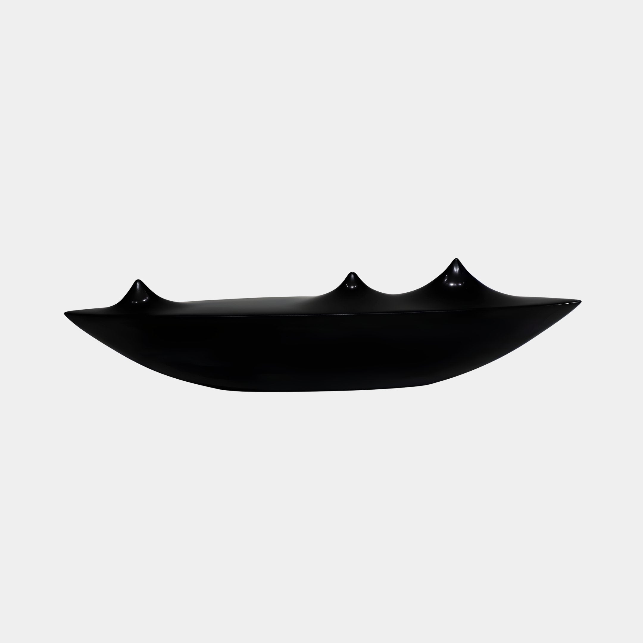 Shoal Black Dish Sculpture - 30cm