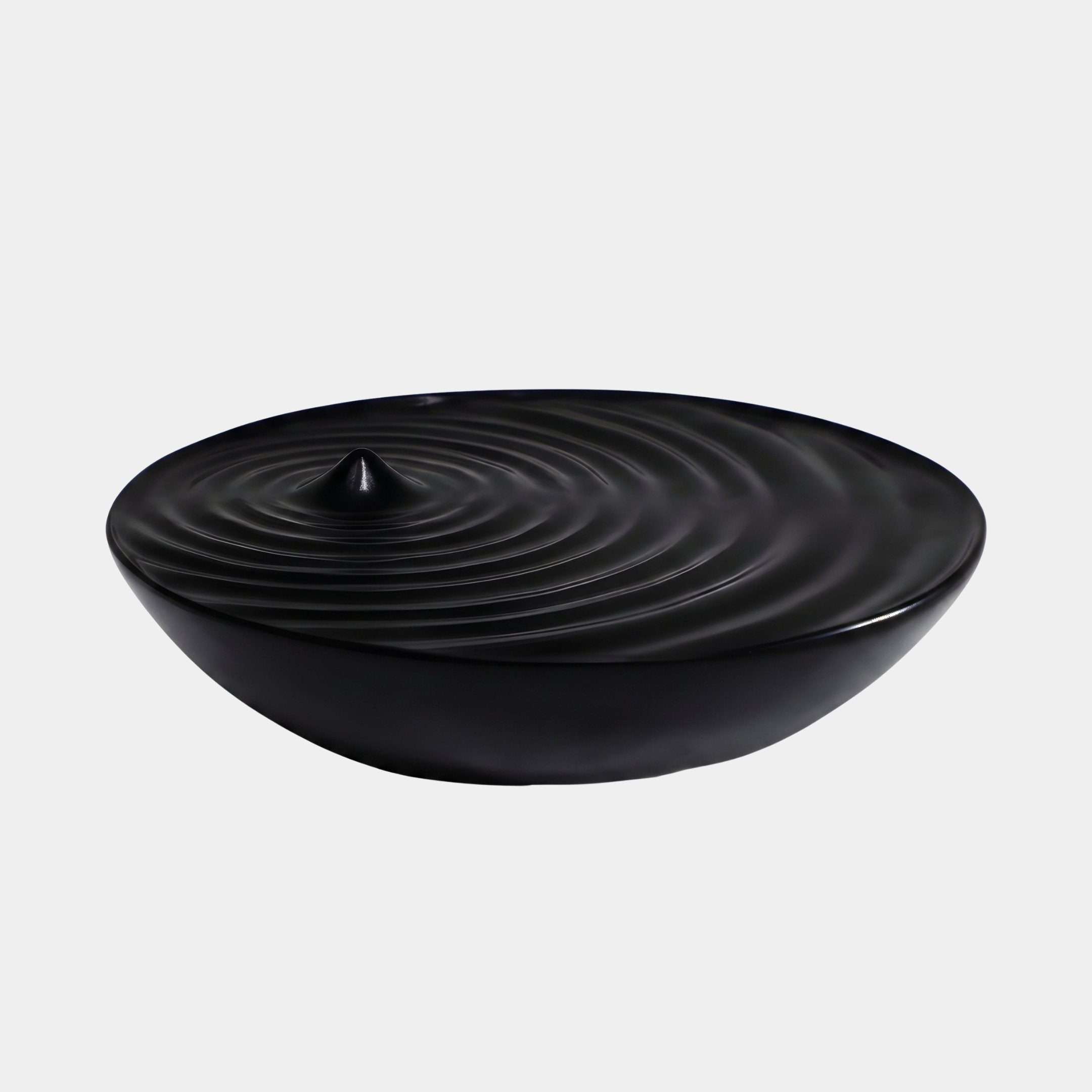 Gyre Black Bowl Sculpture - 200cm
