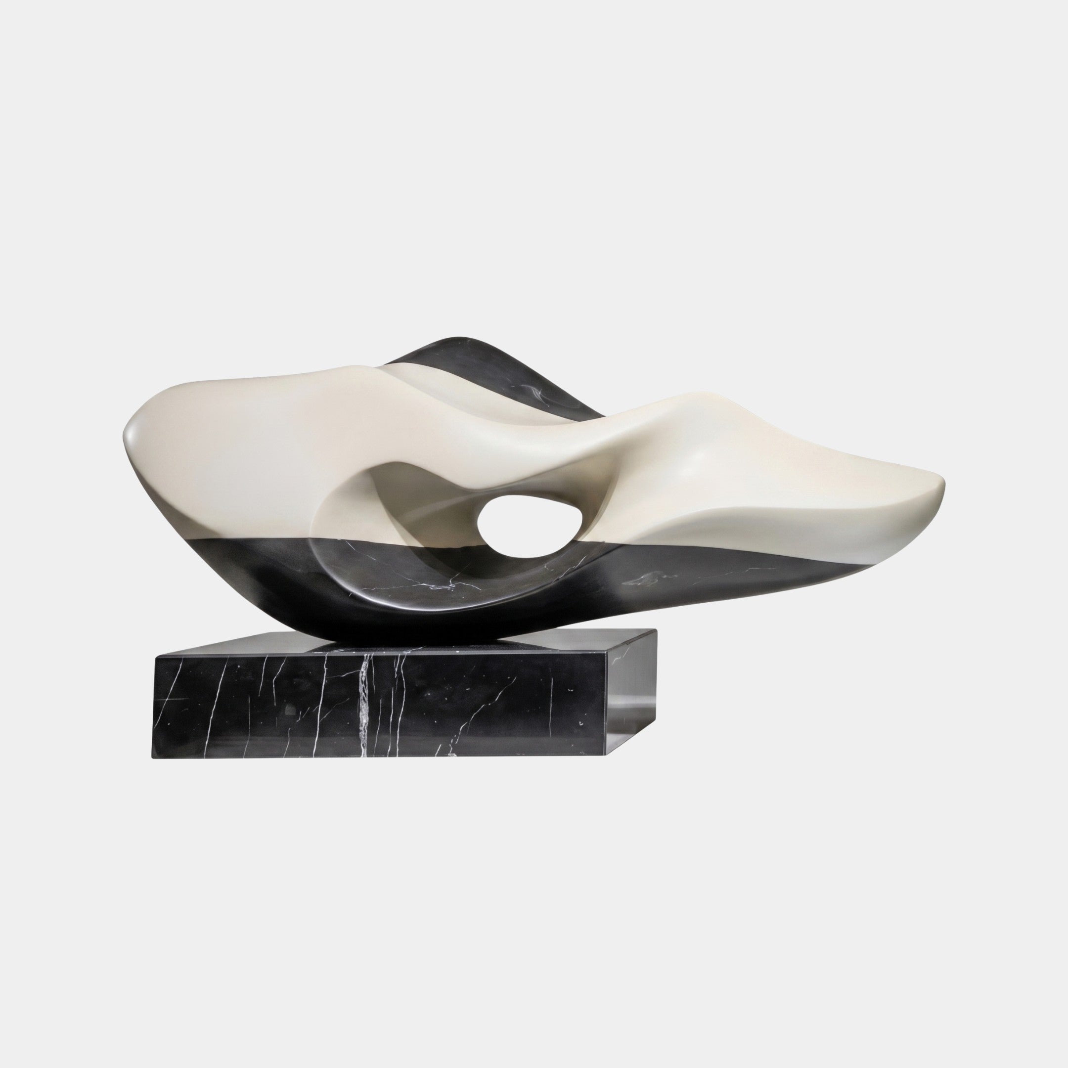 Lotus White Dish Sculpture - 85cm