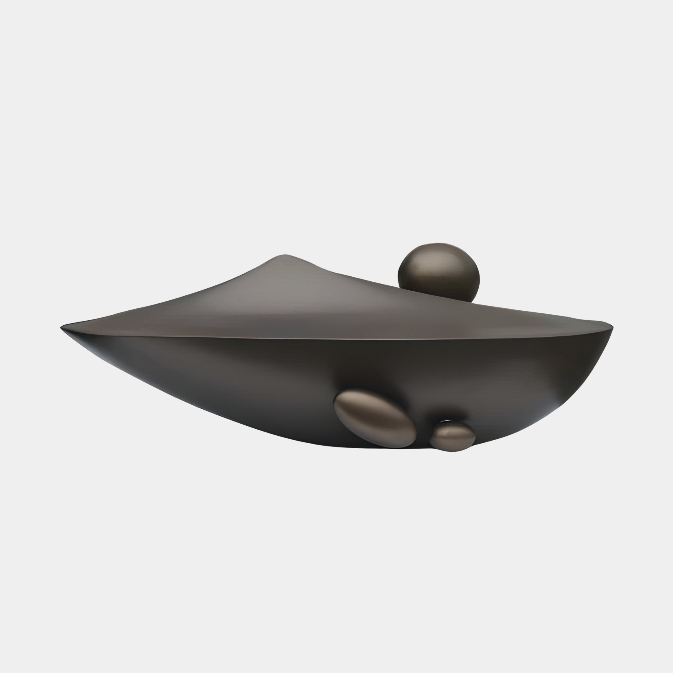 Estuary Brown Dish Sculpture - 140cm