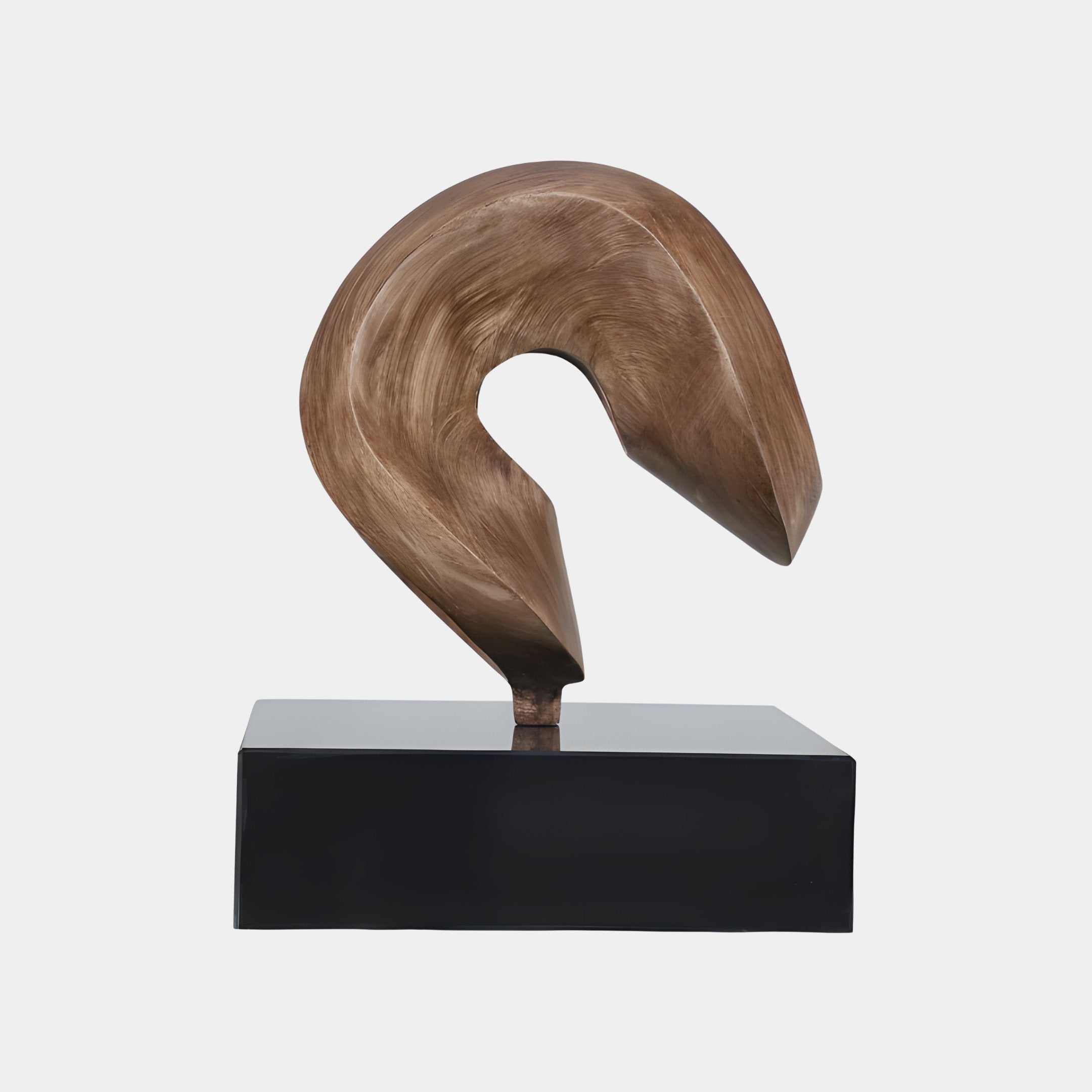 Deneb Brown Abstract Sculpture - 41cm