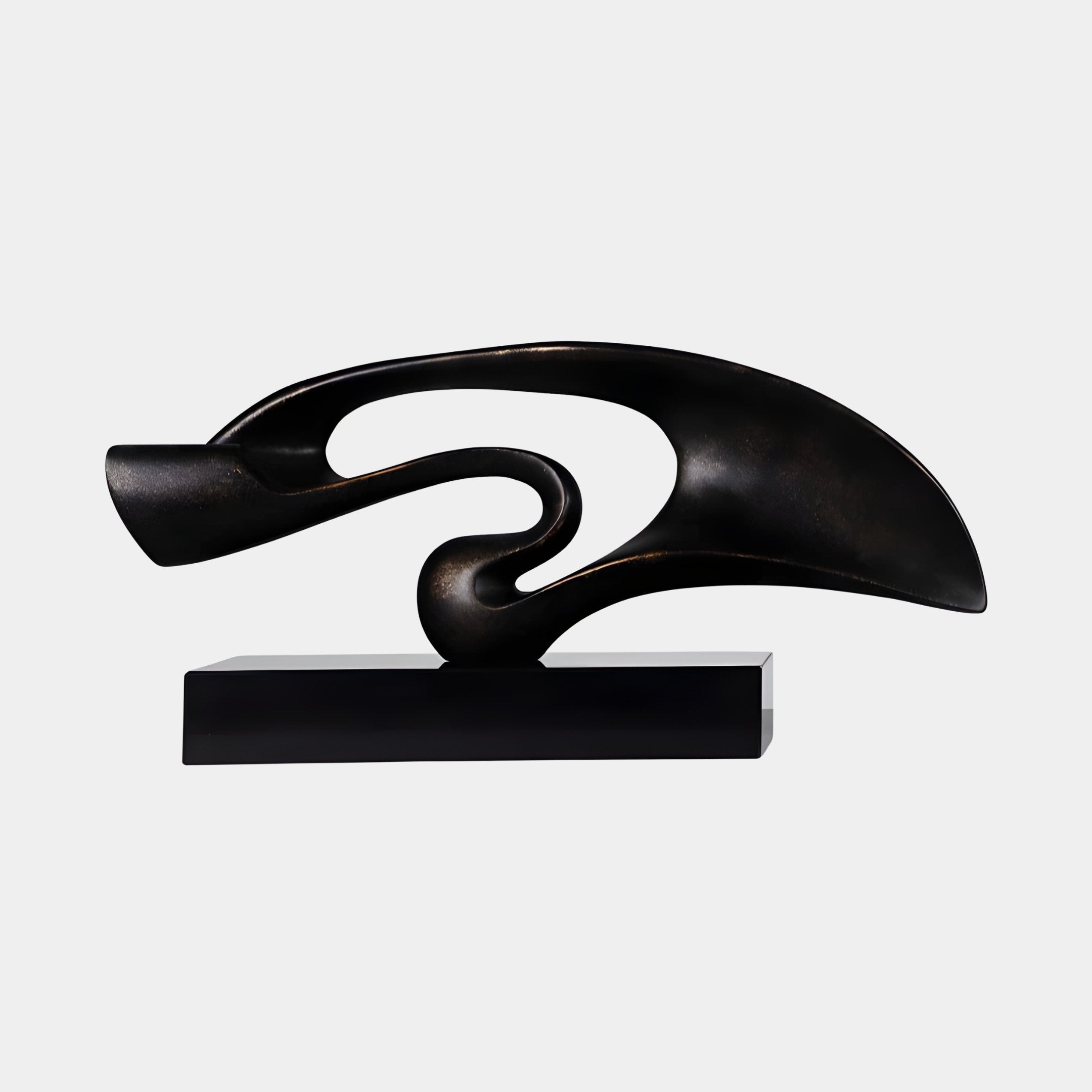Crag Brown Abstract Sculpture - 78cm