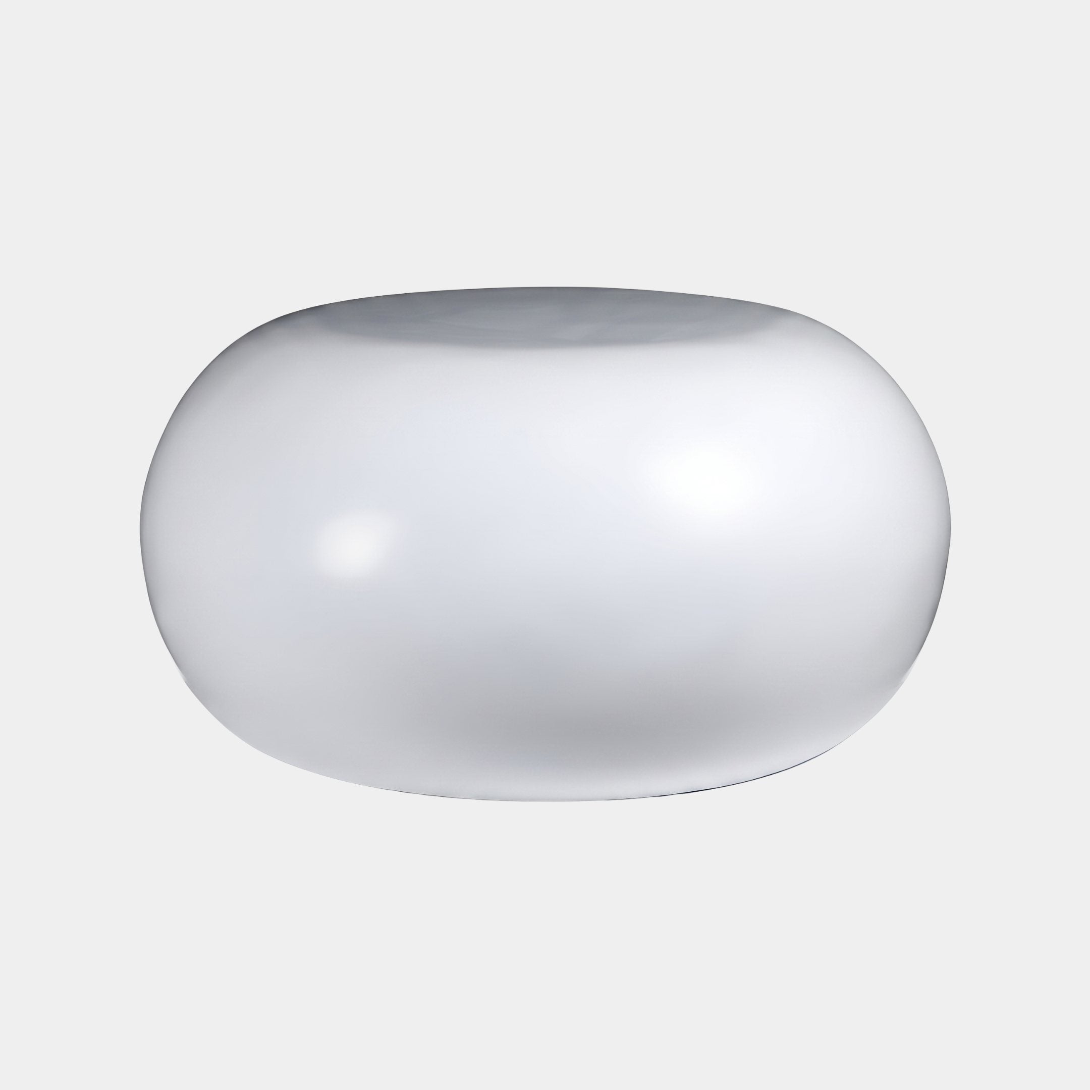 Pebble White Abstract Sculpture - 95cm