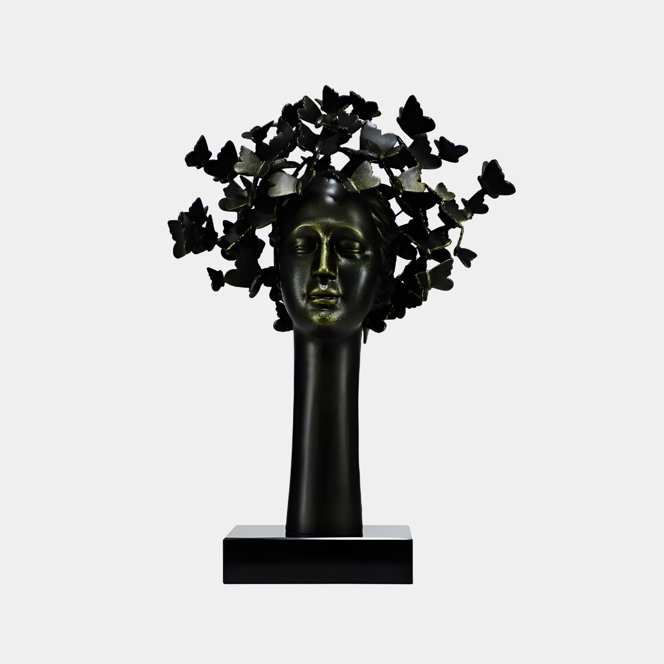 Bastion Black Head Sculpture - 68cm