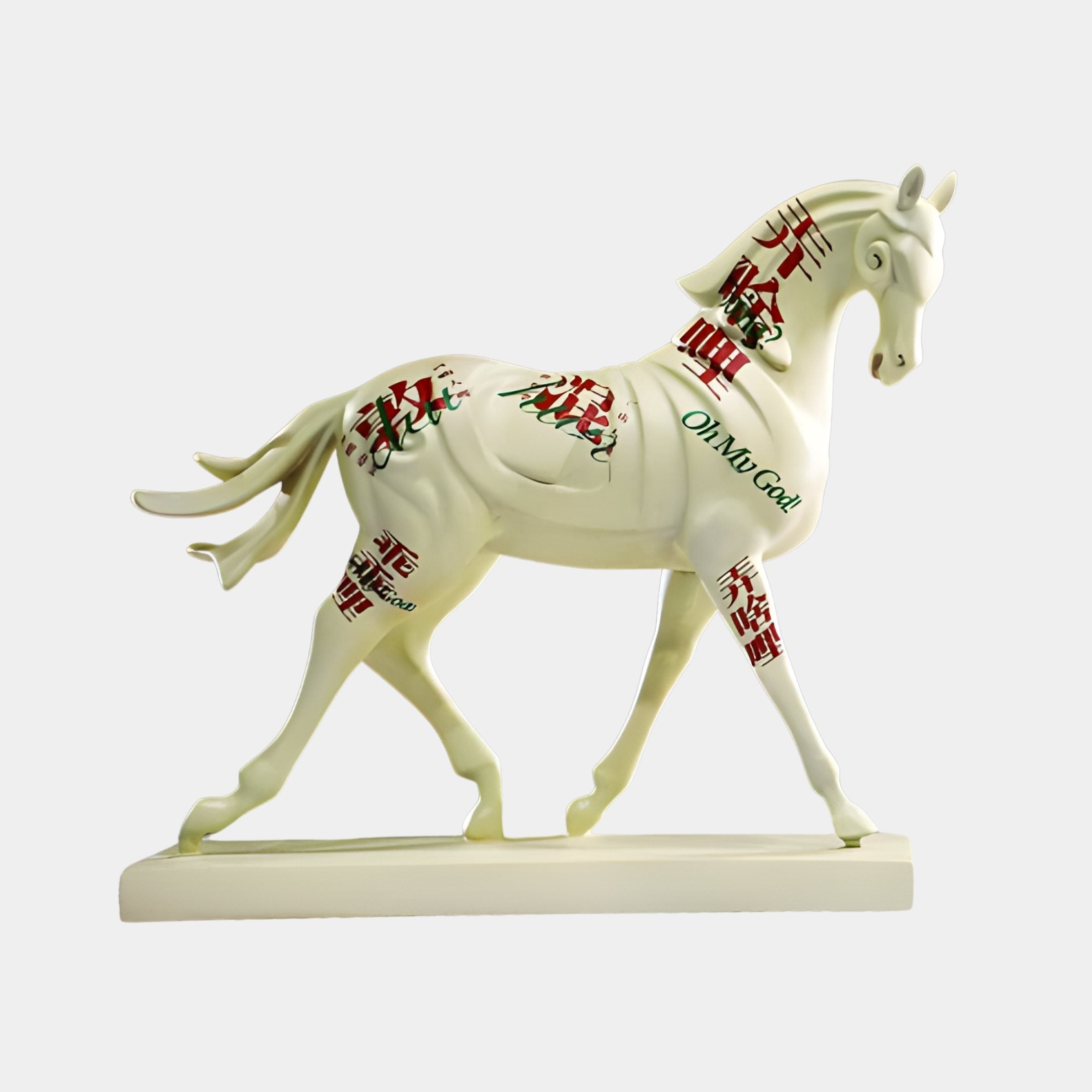 Elsfield White Horse Sculpture - 38cm