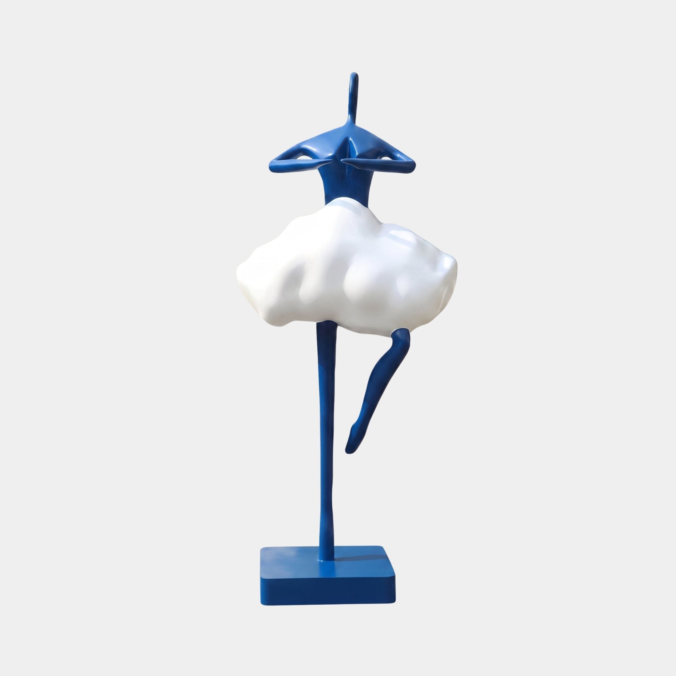Vesta Blue & White Abstract Sculpture - 260cm