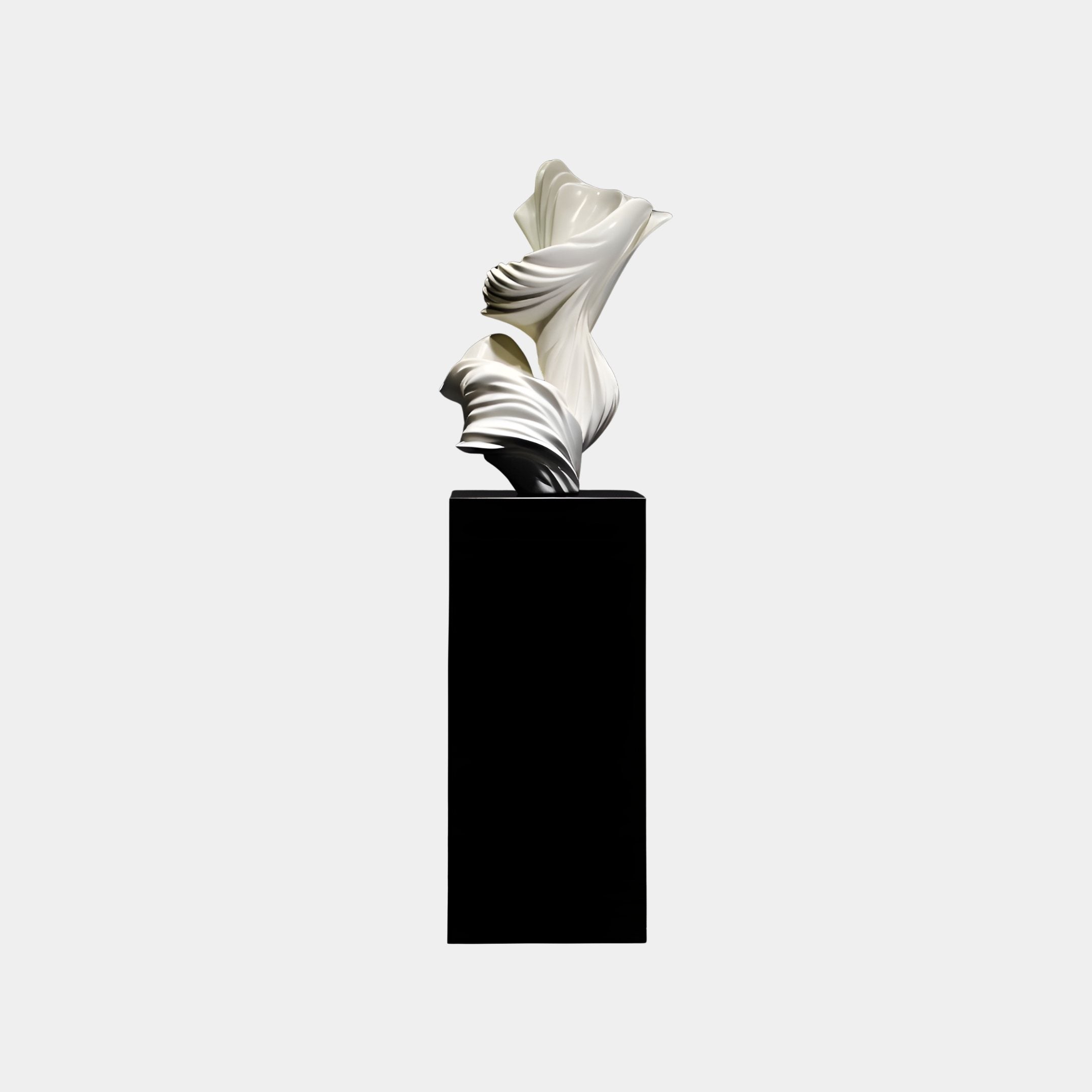 Juno White Abstract Sculpture - 160cm