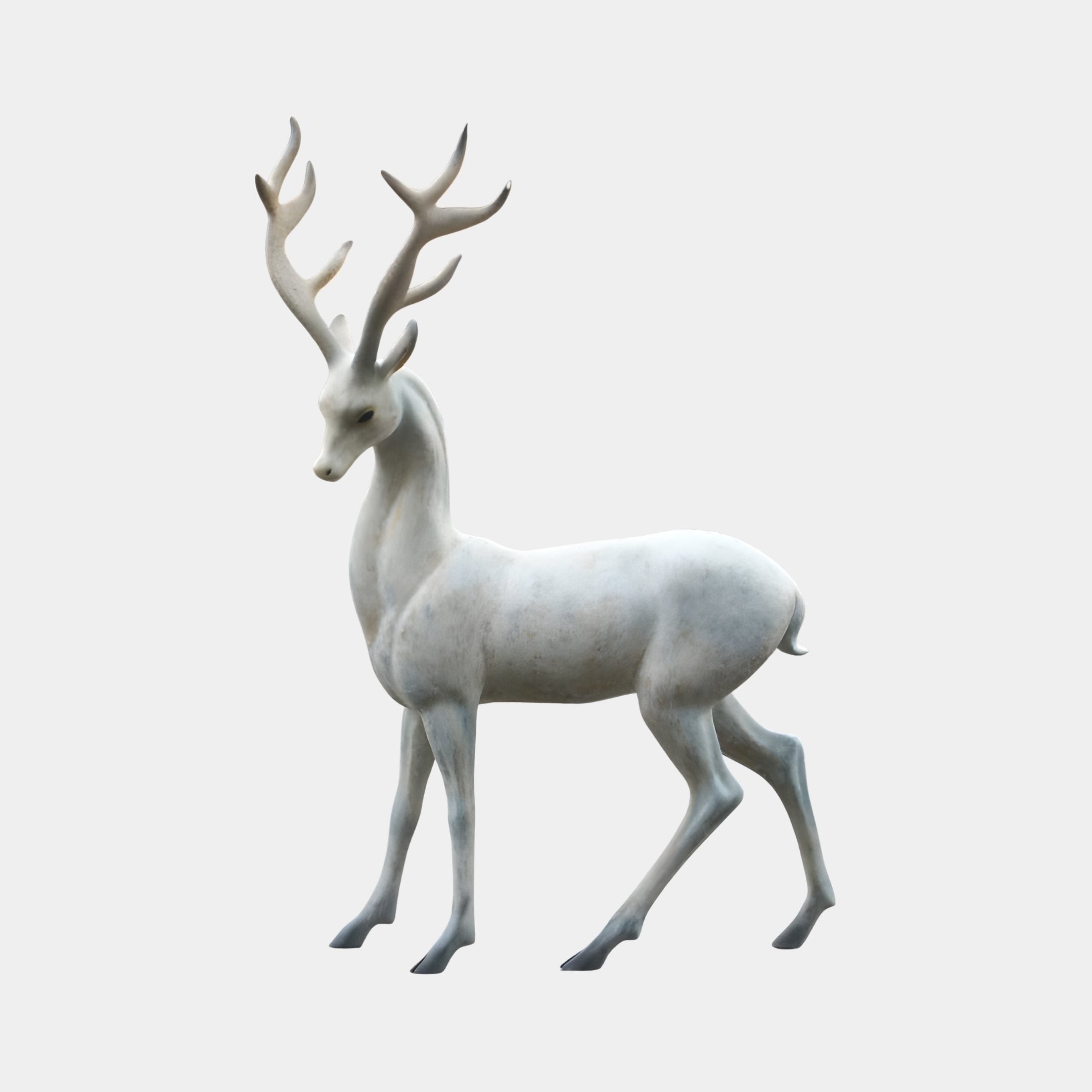 Heather White Stag Sculpture - 120cm