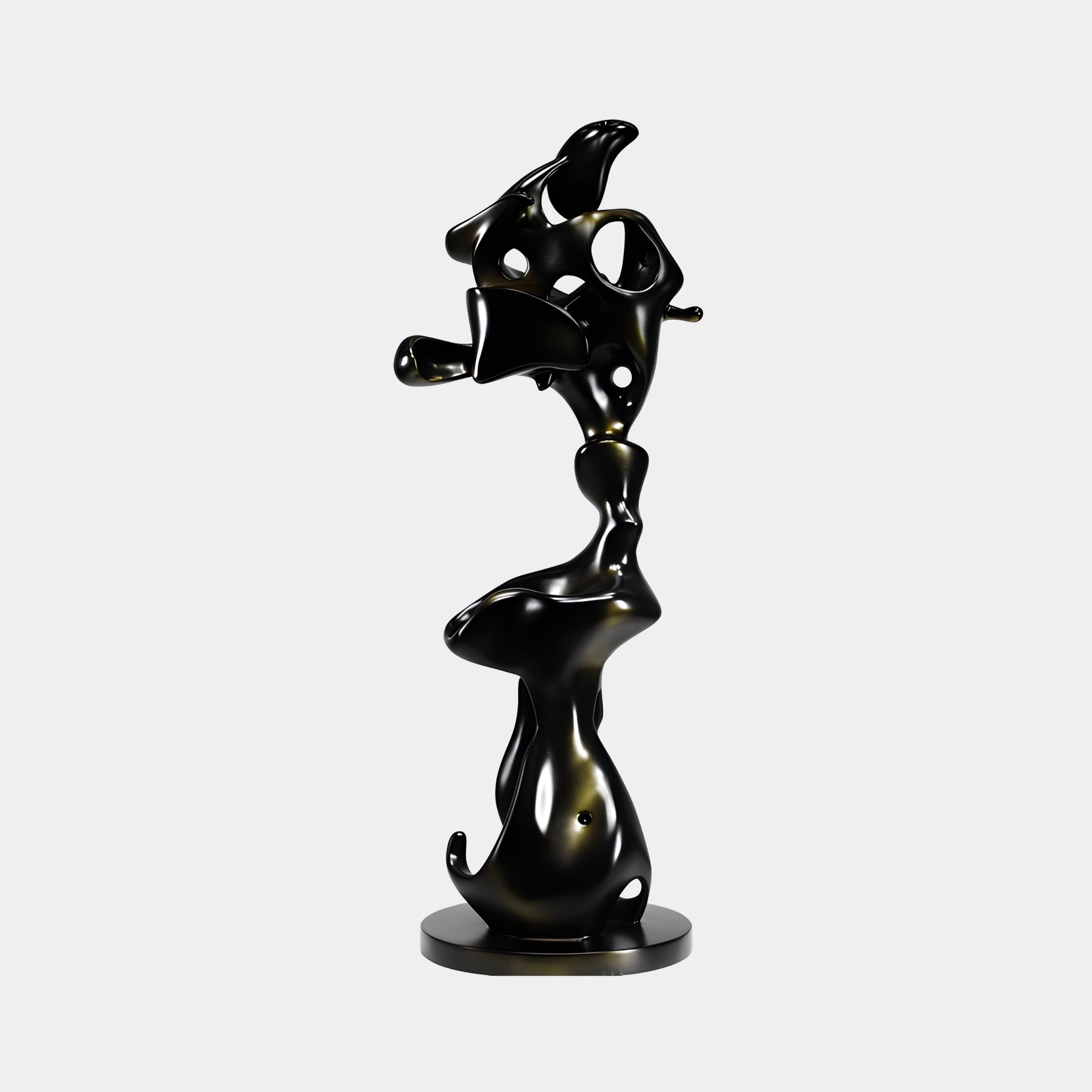 Regulus Black Abstract Sculpture - 113cm