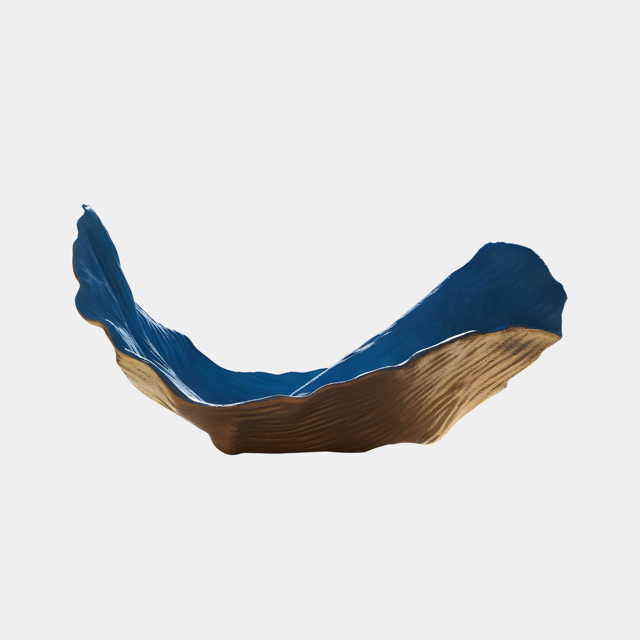 Arcturus Blue & Gold Dish Sculpture - 150cm