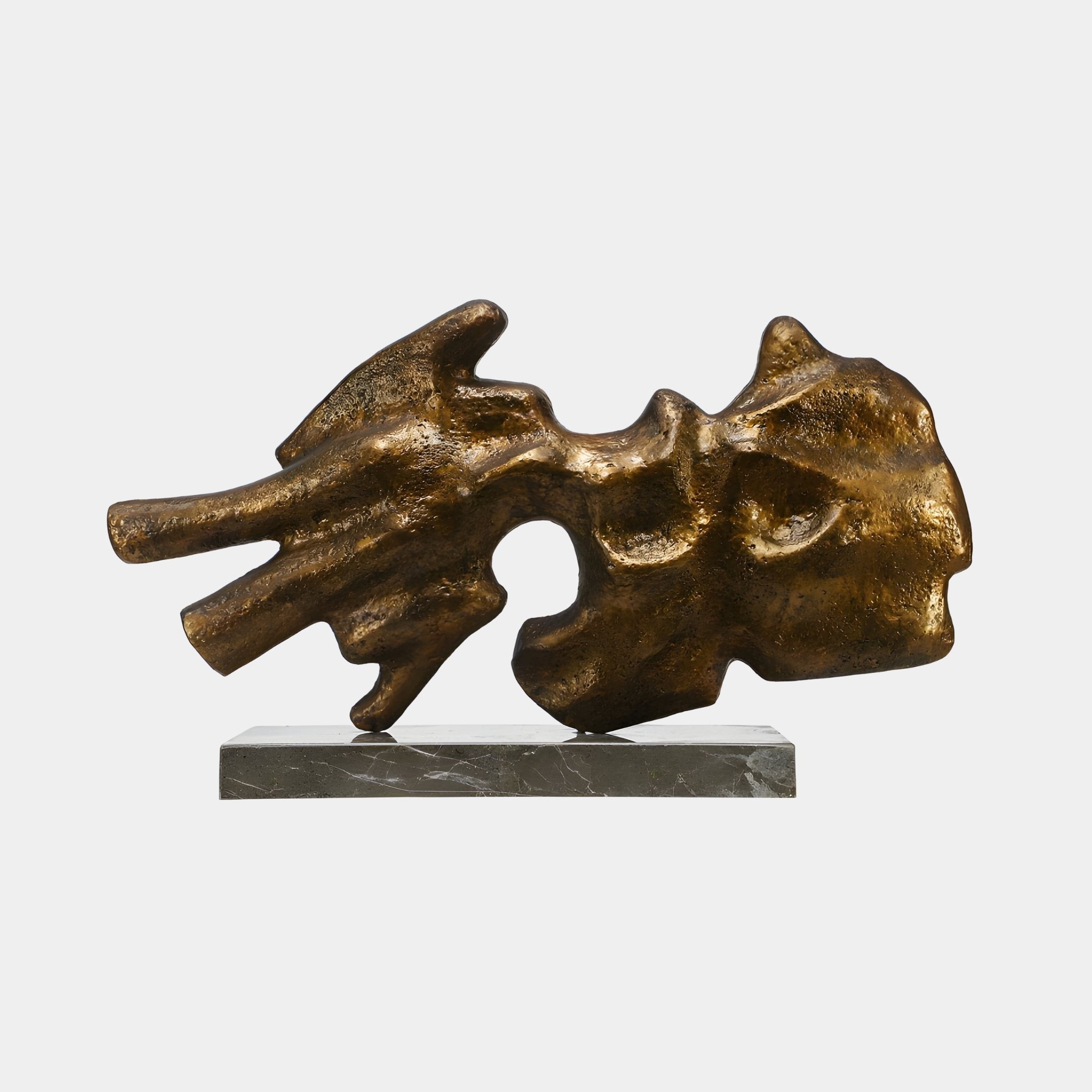 Brass Bronze Abstract Sculpture - 88cm