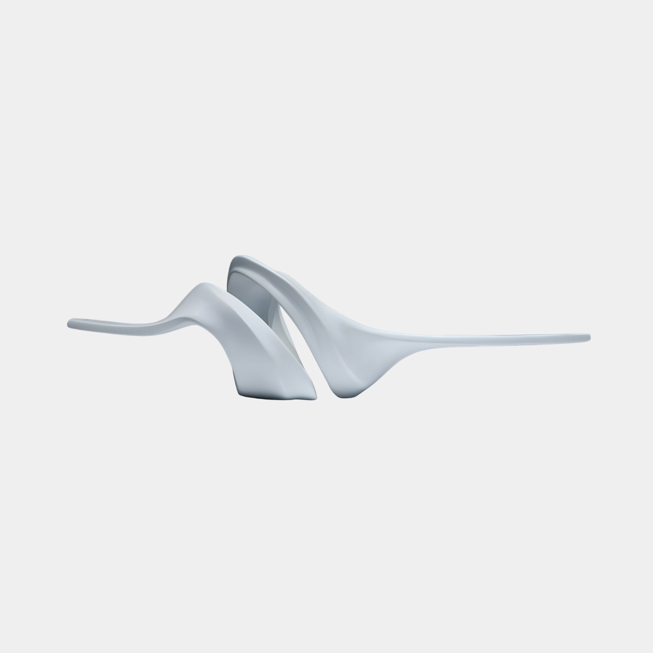 Parapet White Abstract Sculpture - 63cm