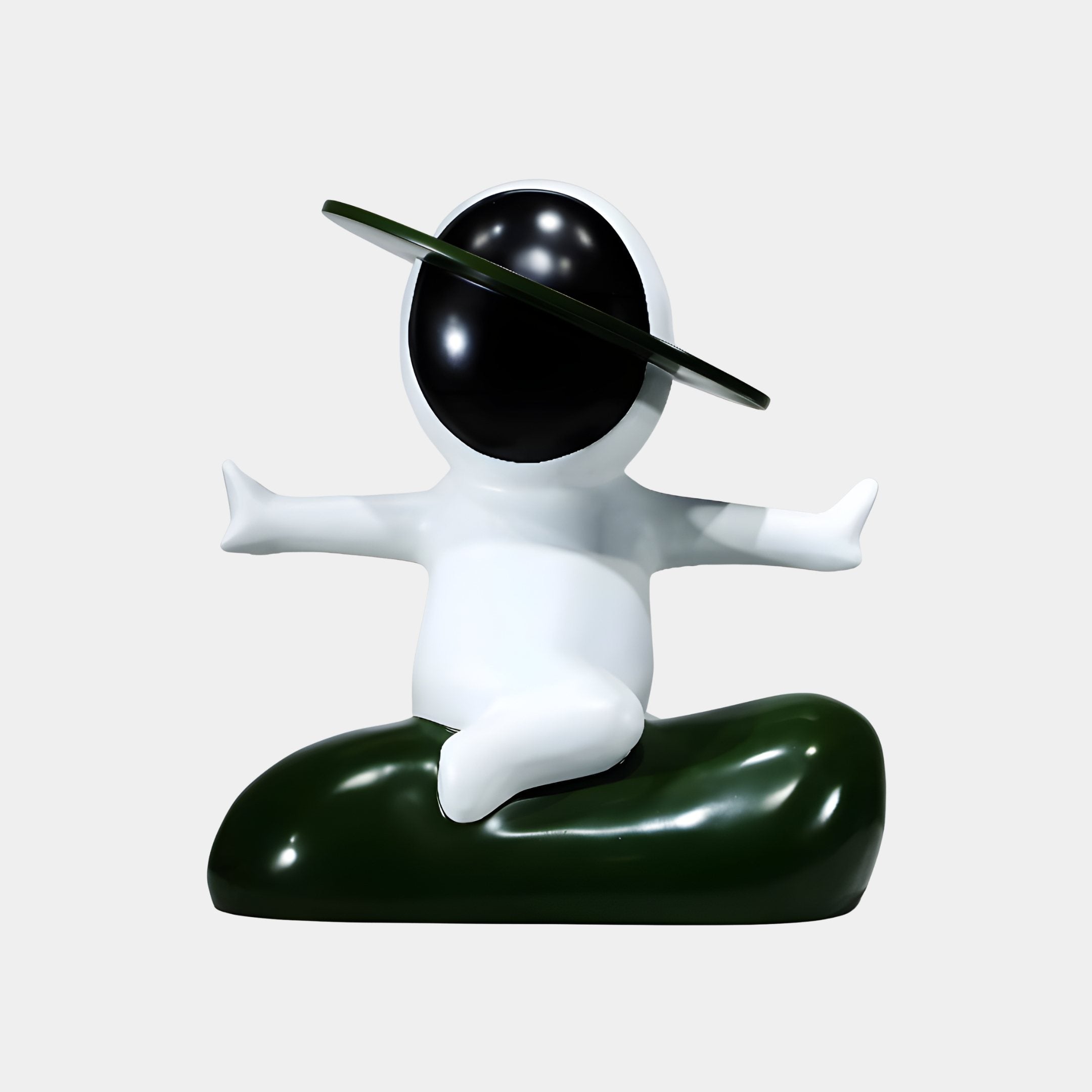 Mizar White & Black Astronaut Sculpture - 60cm