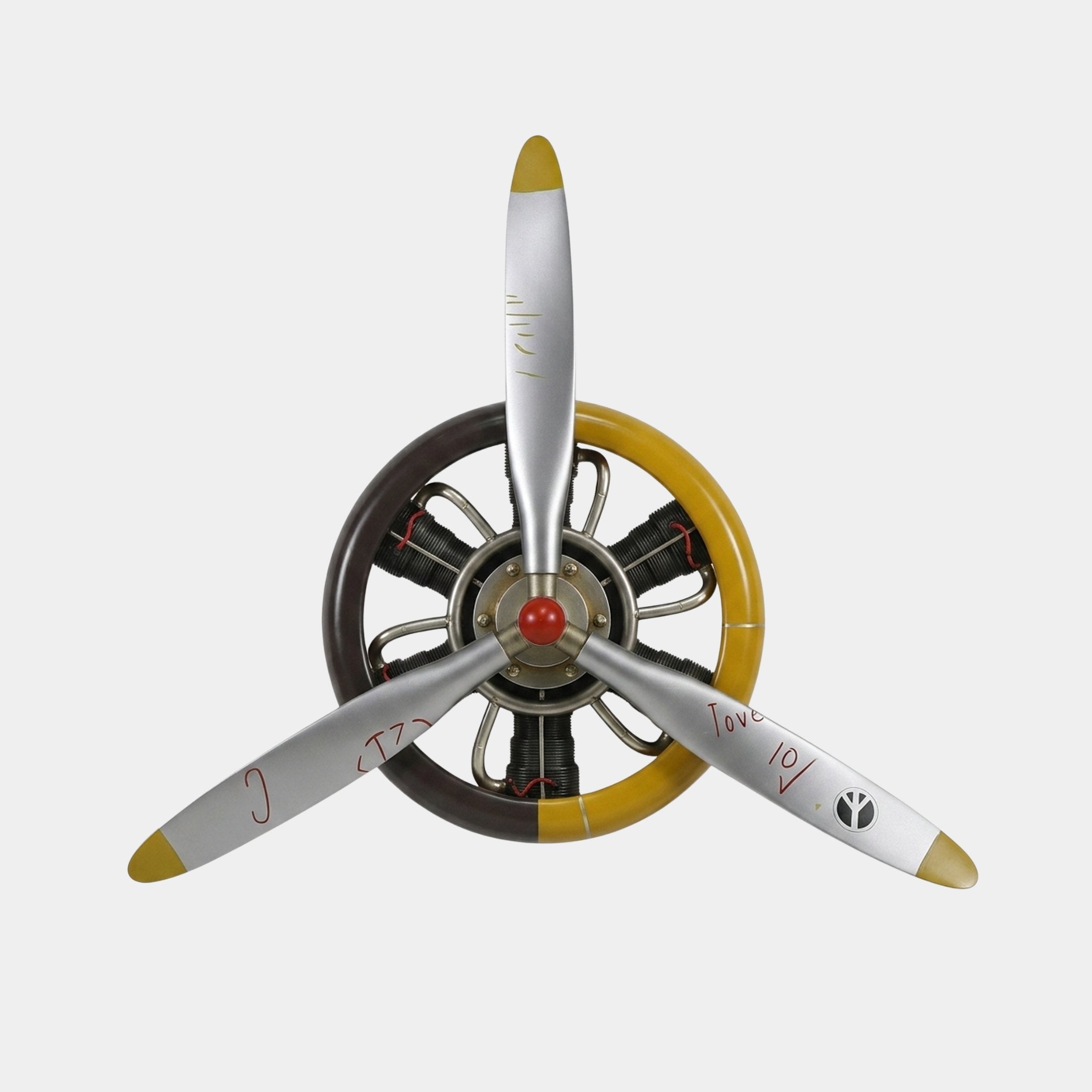 Mullion Gold & Silver Propeller Sculpture - 88cm