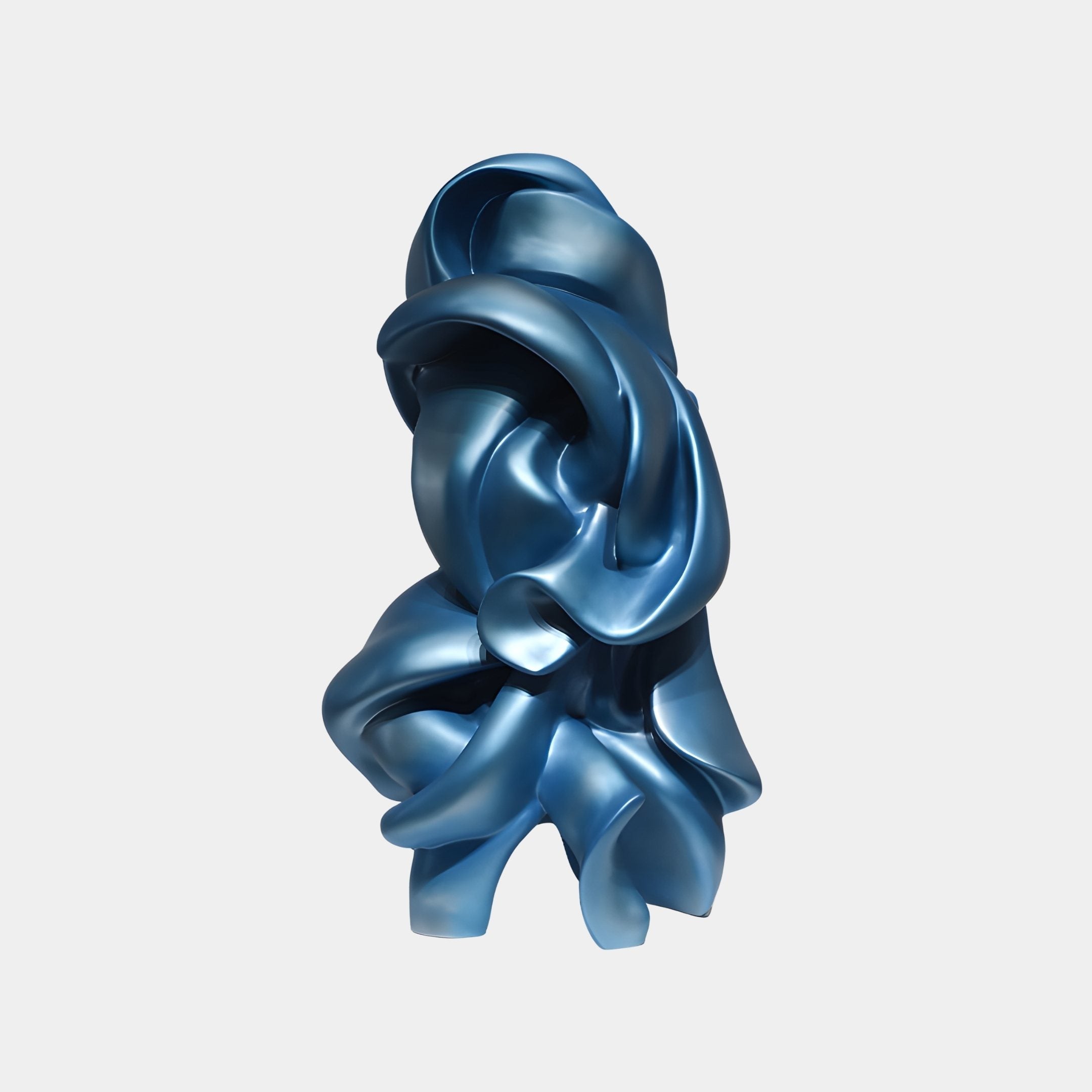 Pictor Blue Abstract Sculpture - 100cm
