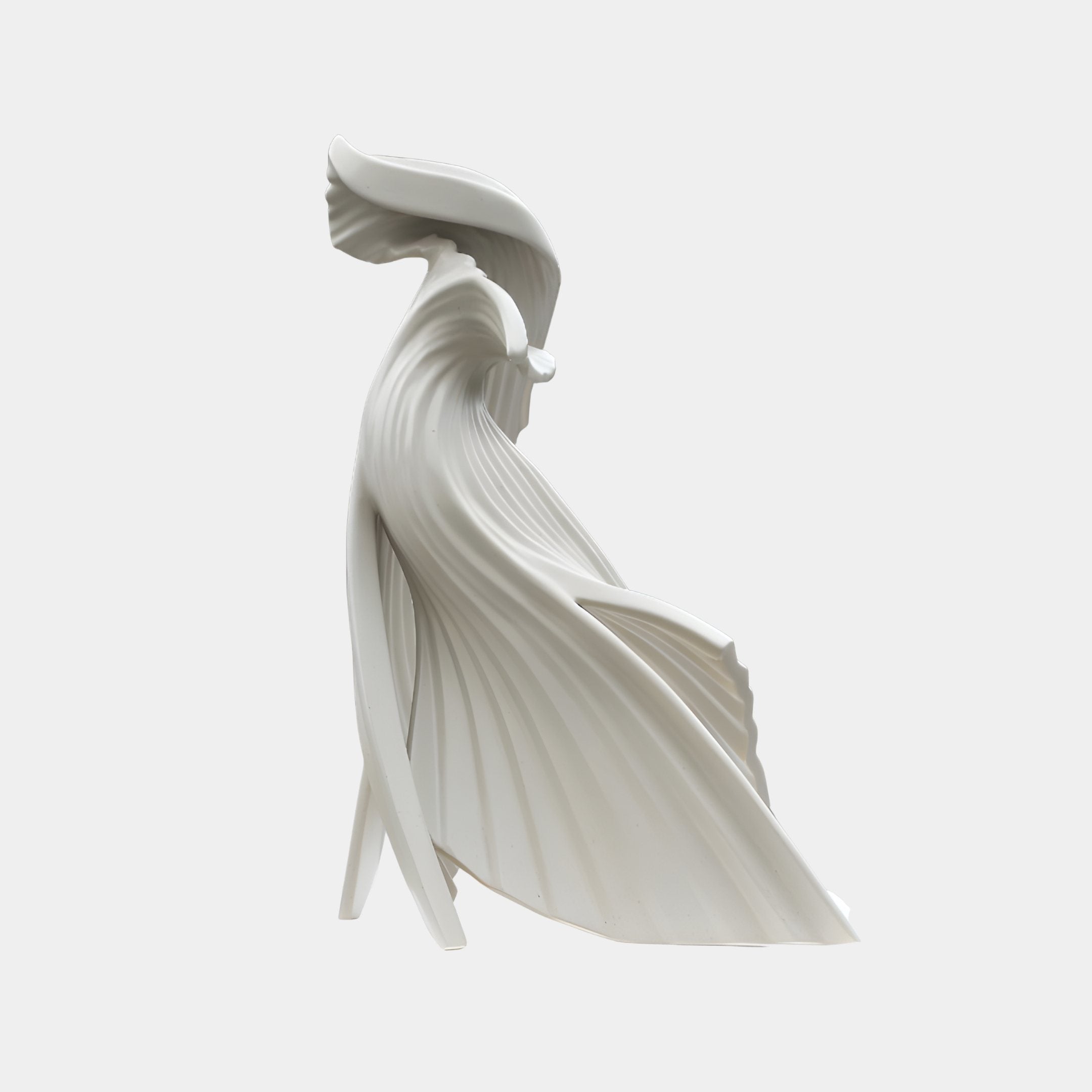Phoenix White Abstract Sculpture - 150cm
