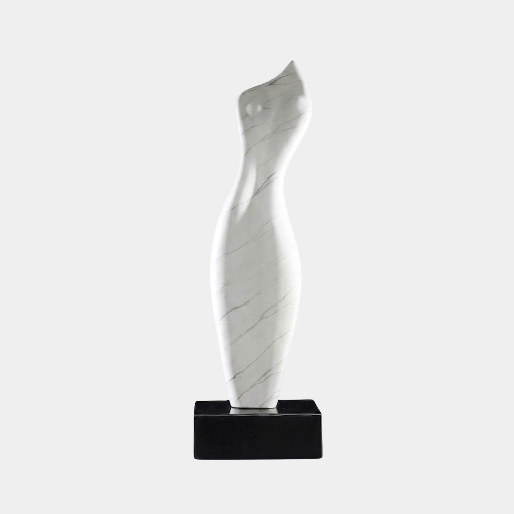 Gill White Abstract Sculpture - 63cm